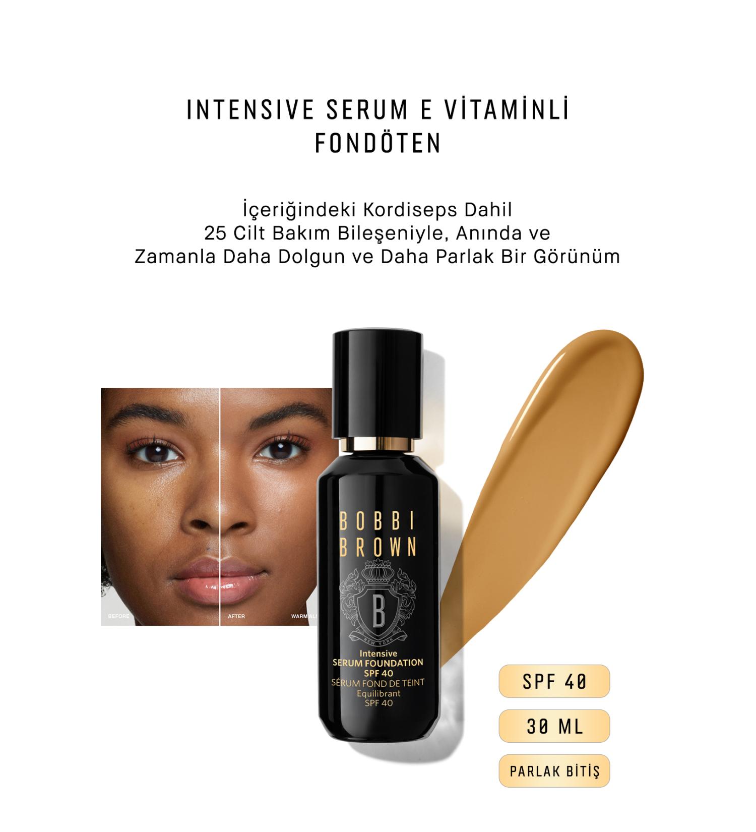 Bobbi Brown Intensive Serum Vitamin E Foundation Spf 40 Shiny Finish 30 ml - Warm Almond (W-086) 716170229218 - Buy Online on GoSupps.com
