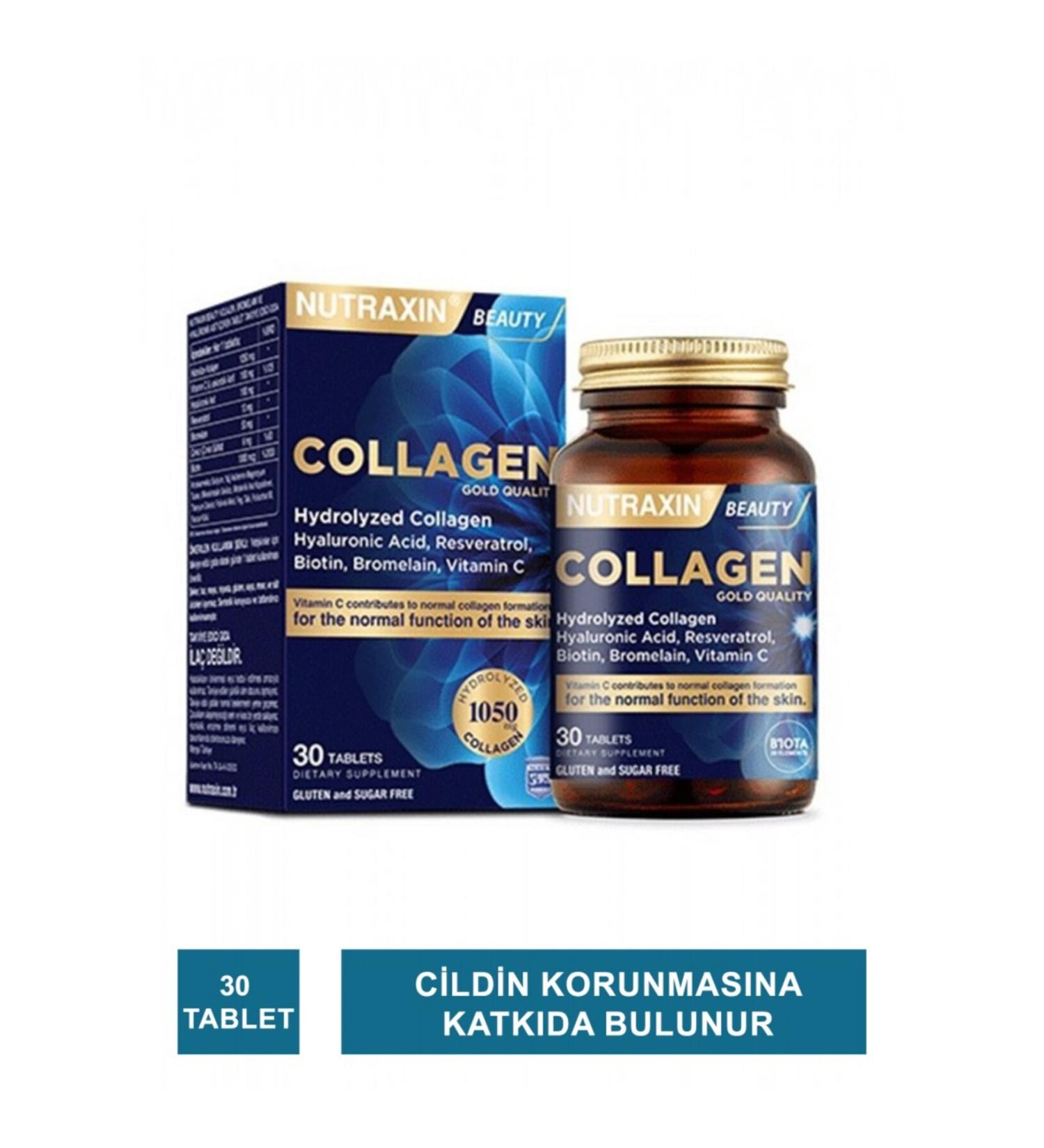 Nutraxin Beauty Collagen Gold 30 Tablets
