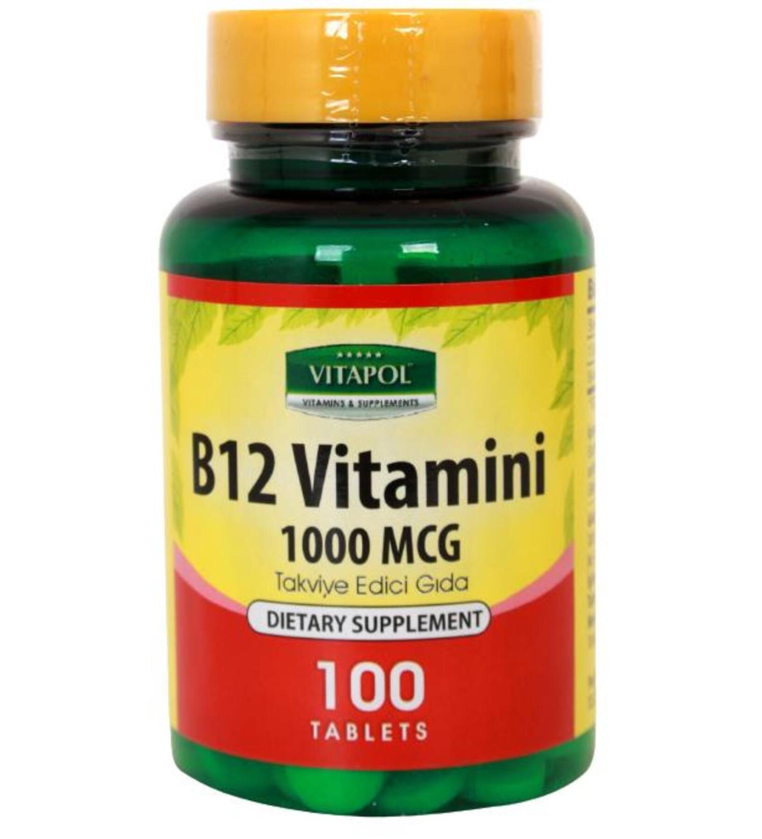Vitapol Vitamin B12 1000 Mcg 100 Tablets