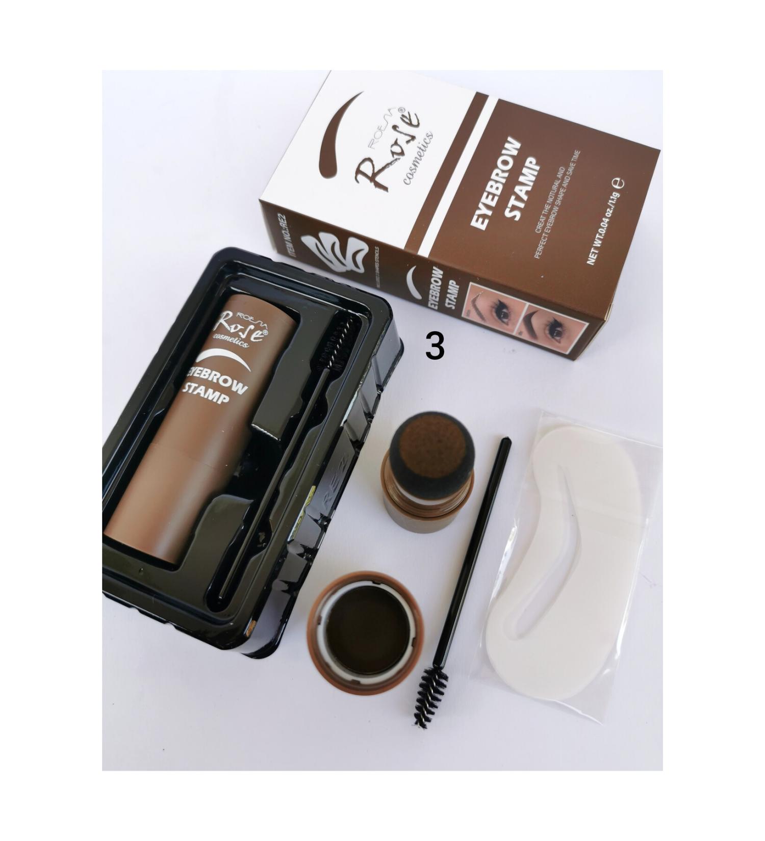 AILY COSMETICS Rose Eyebrow Stamp Eyebrow Powder Stamp and Shaping Kit