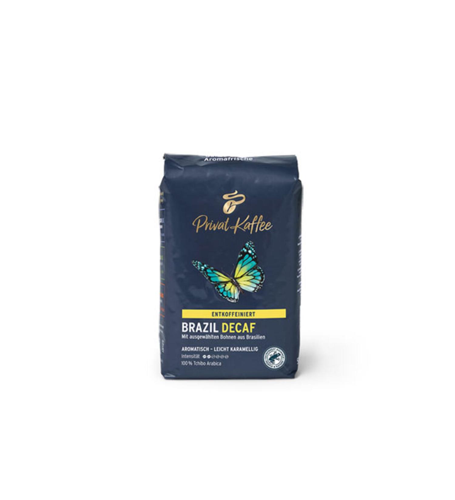 Tchibo Privat Kaffee Brazil (Decaffeinated) - 500g Coffee Beans