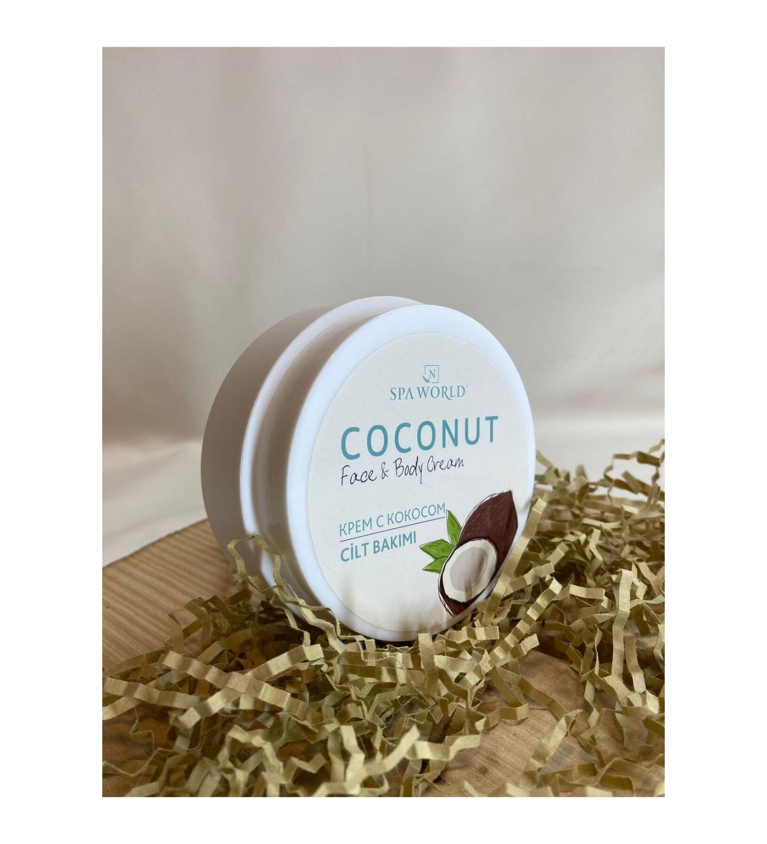 SPA World Face&body Hand Face Body Massage Care Cream 150 ml Coconut - Buy Online on GoSupps.com