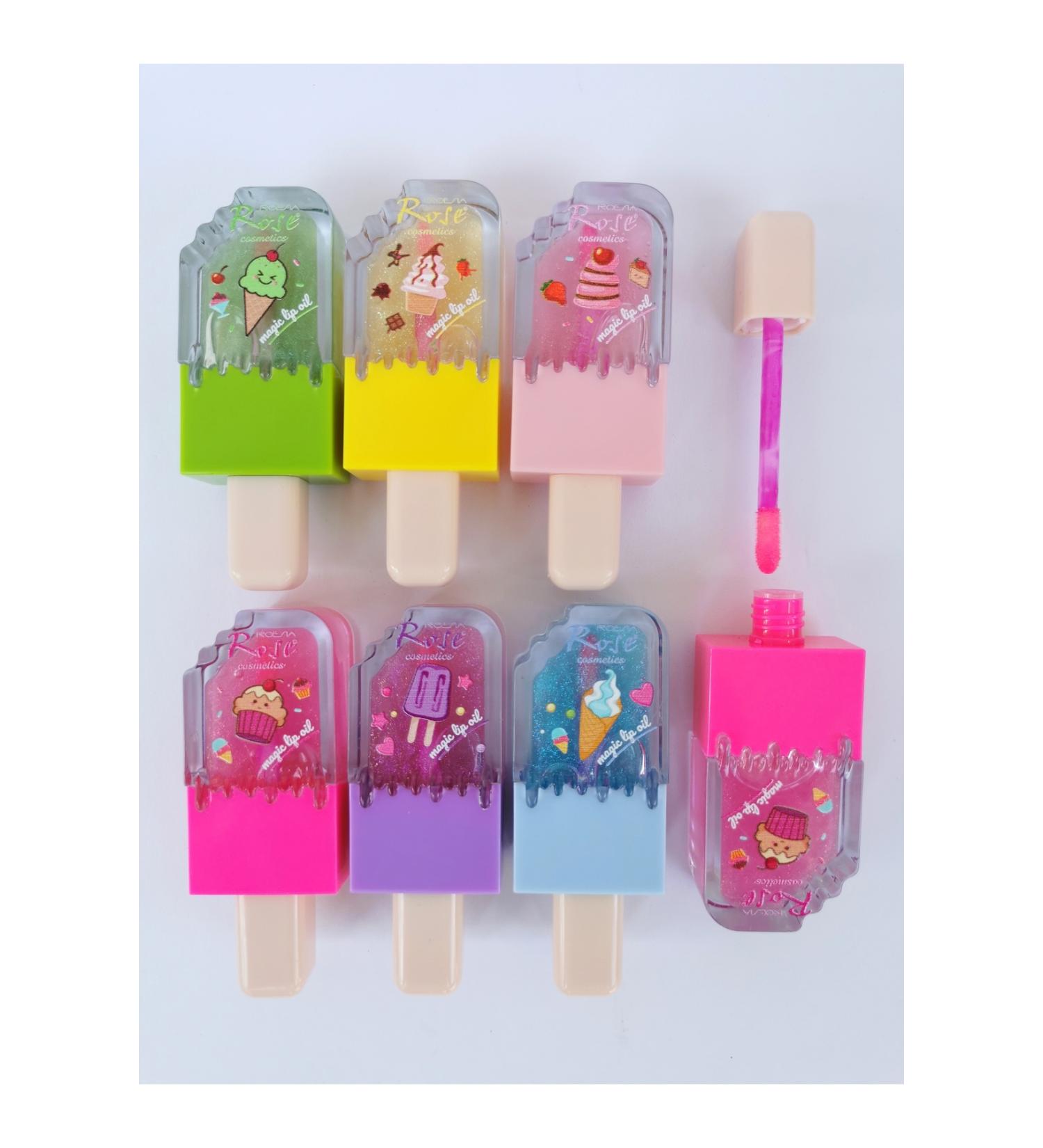 Cosha Beauty Rose 6 Piece Ice Cream Shaped Glitter Lip Gloss Set - Buy Online on GoSupps.com