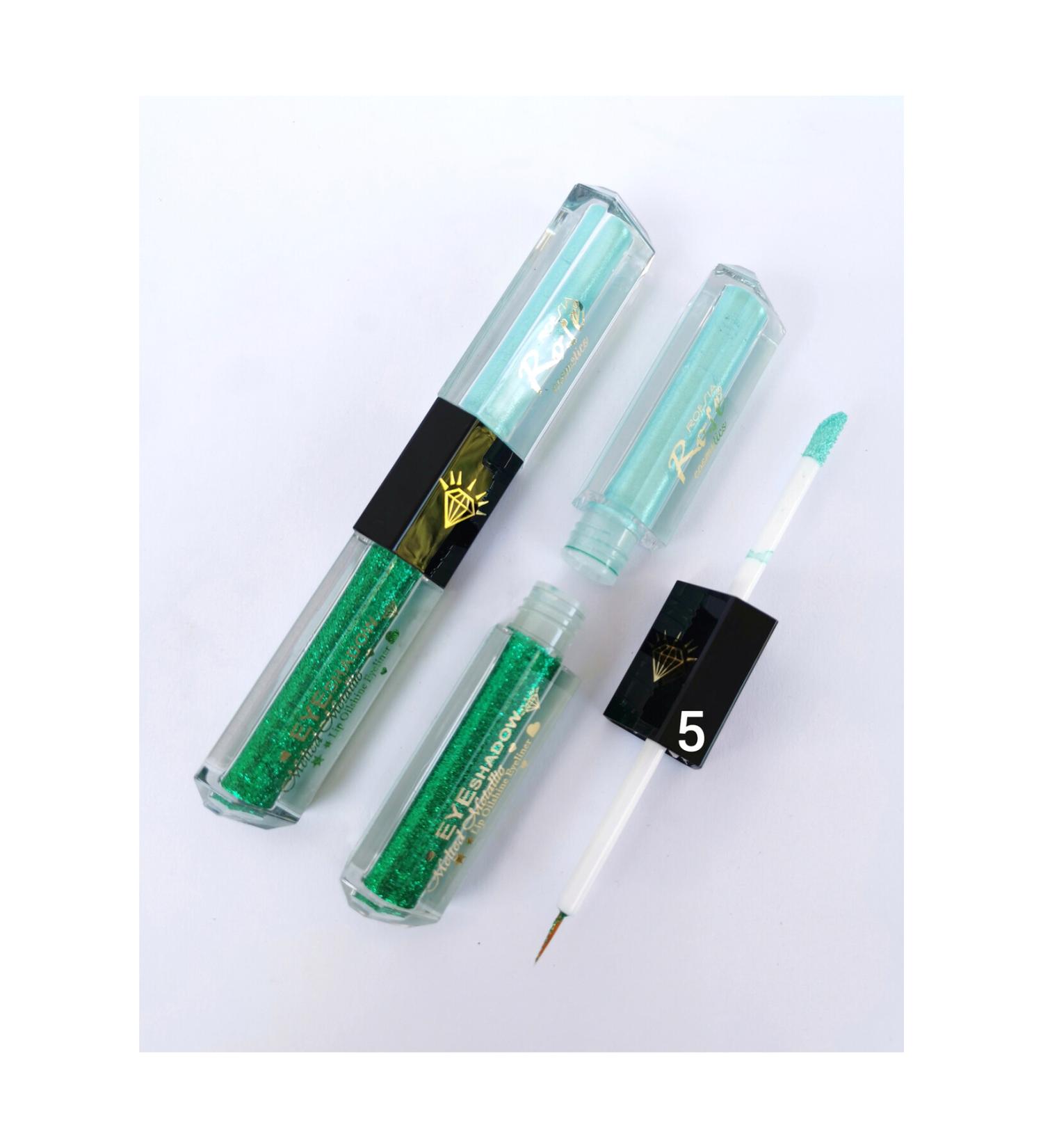 Cosha Beauty Rose Double-Sided Glitter Liquid Eyeshadow Glitter Eyeliner & Eyeshadow Melted Metallic Lip Oilshine Eyeliner