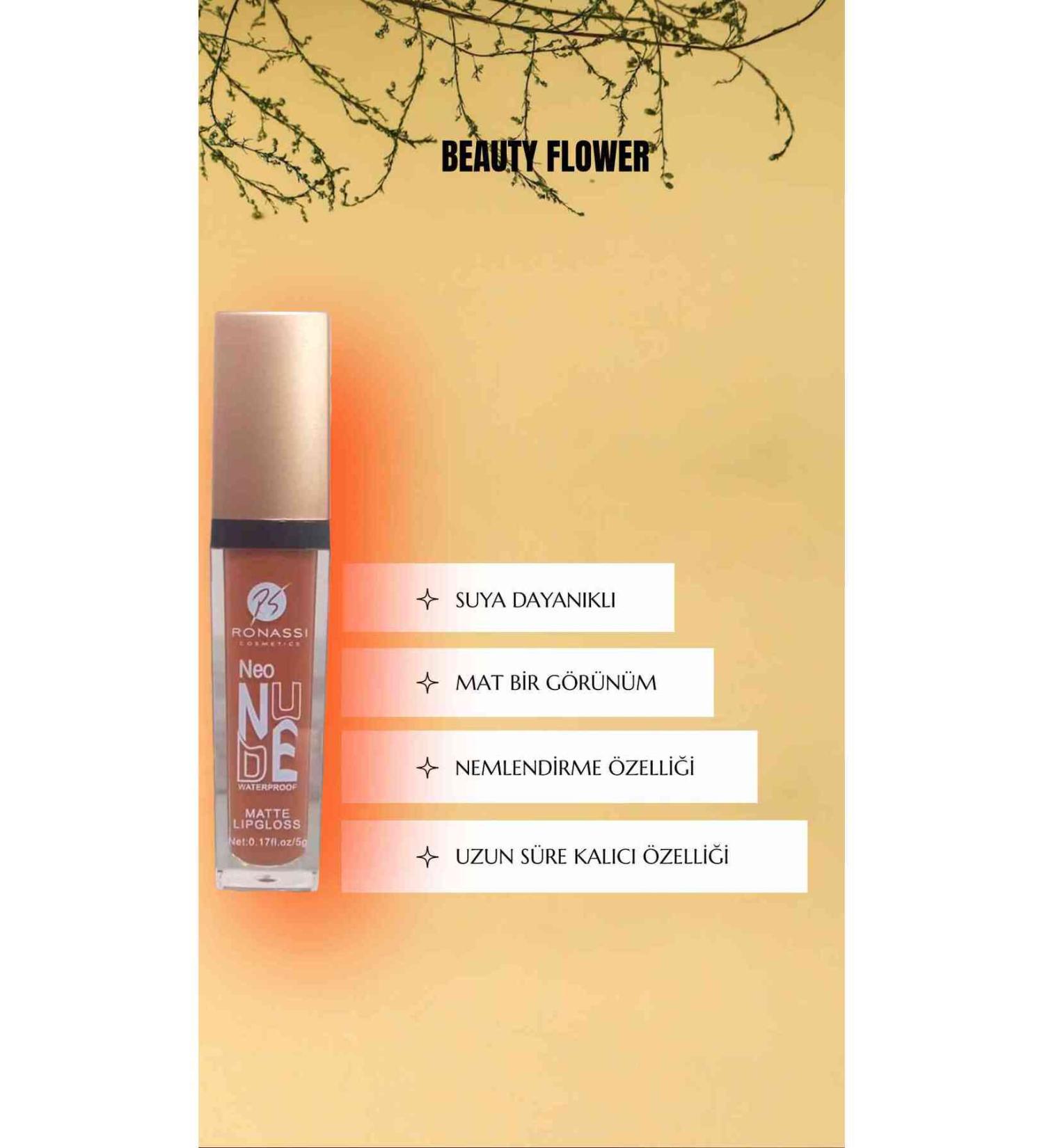 RS Ronassi Cosmetics Neo Nude Waterproof Matte Lipgloss 06