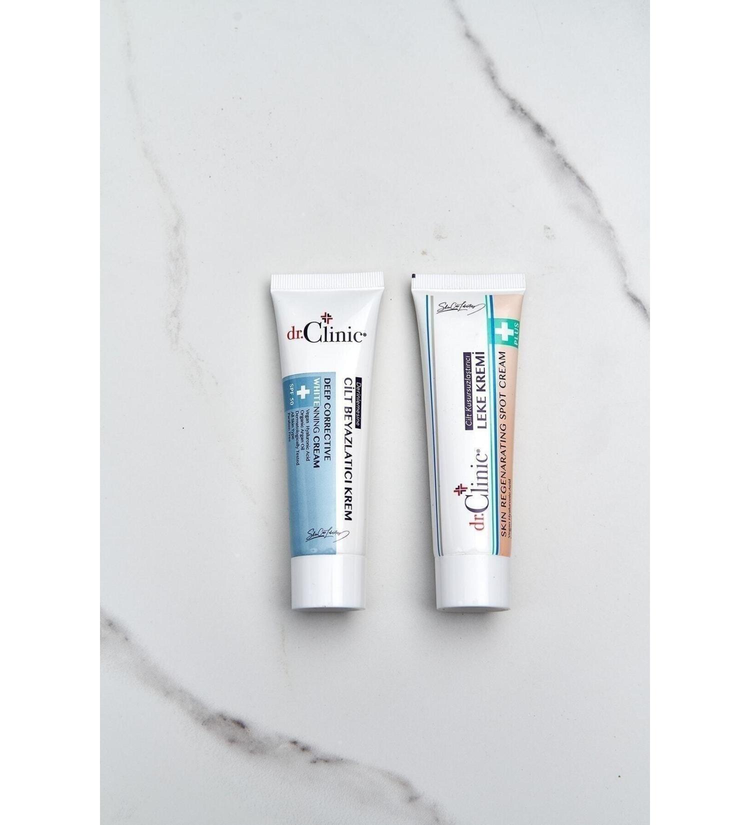 Dr. Clinic Skin Care Set of 2 Blemish Cream 50 Ml & Whitening Cream 50 Ml - Buy Online on GoSupps.com