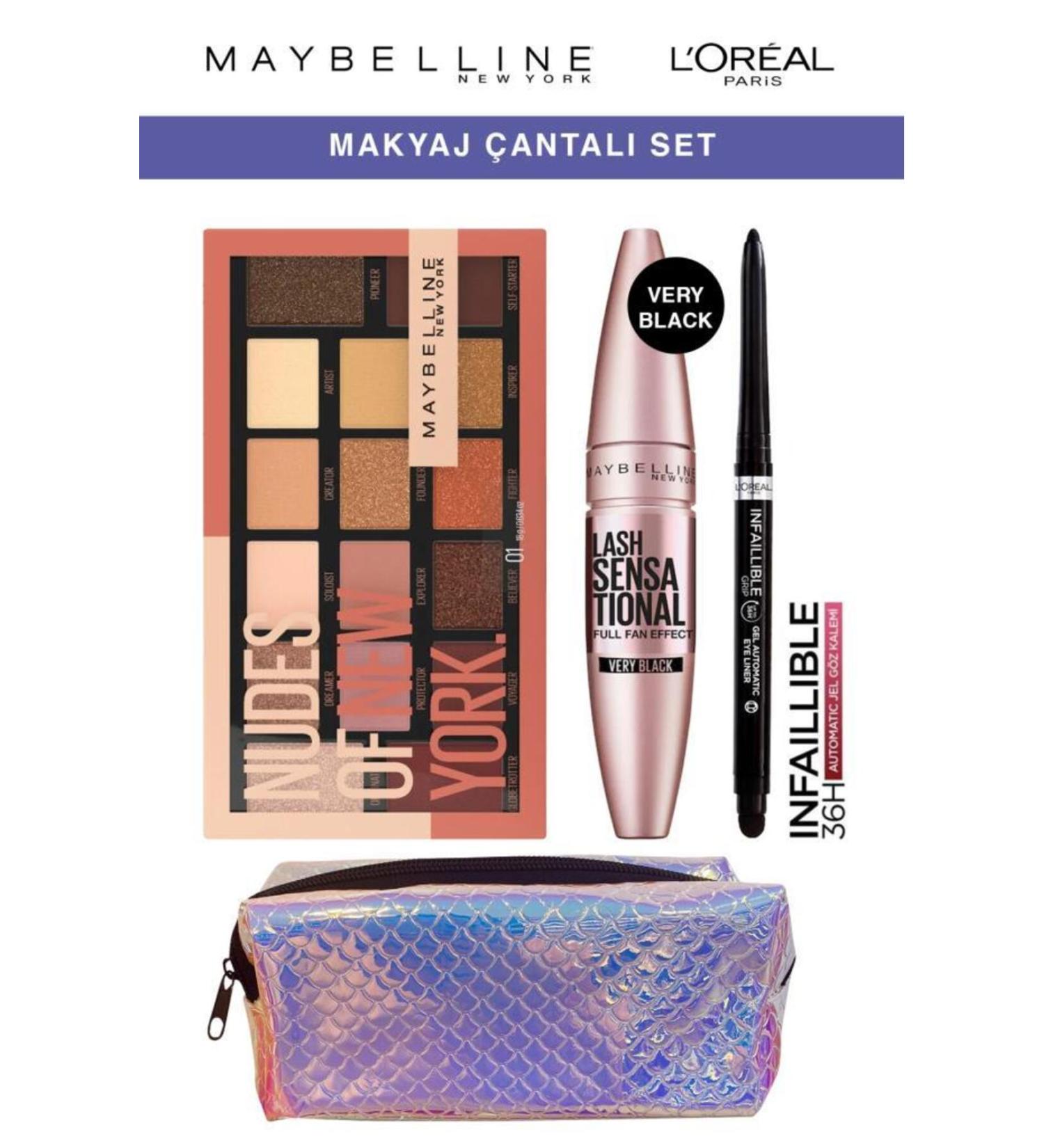 Maybelline New York Nudes Lash Sensational Infaillible Effective Looks Eye Makeup Set - Buy Online on GoSupps.com
