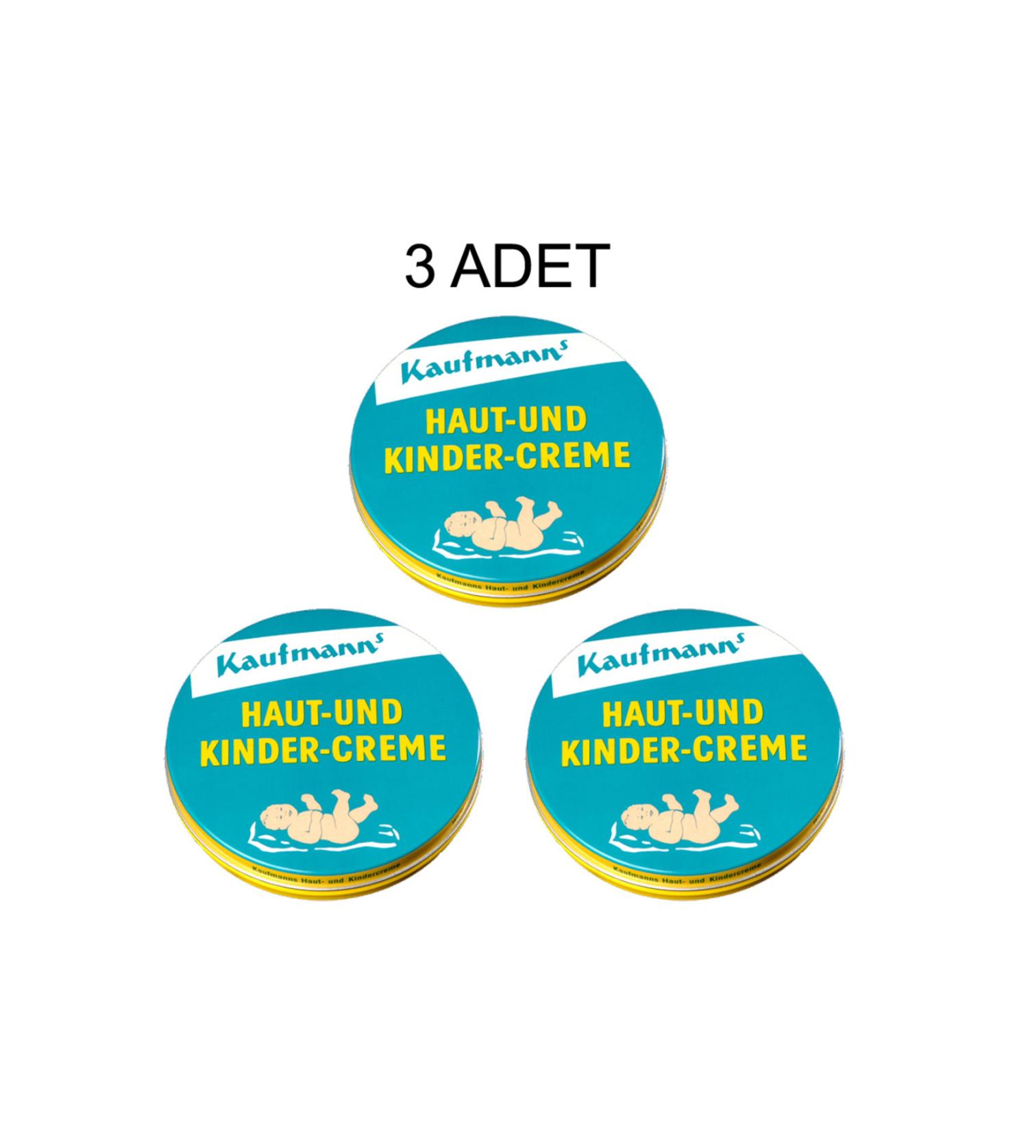 3 PCS Kaufmann's Haut und Kinder Creme - Skin Care and Diaper Rash Cream for Babies and Adults 75ml