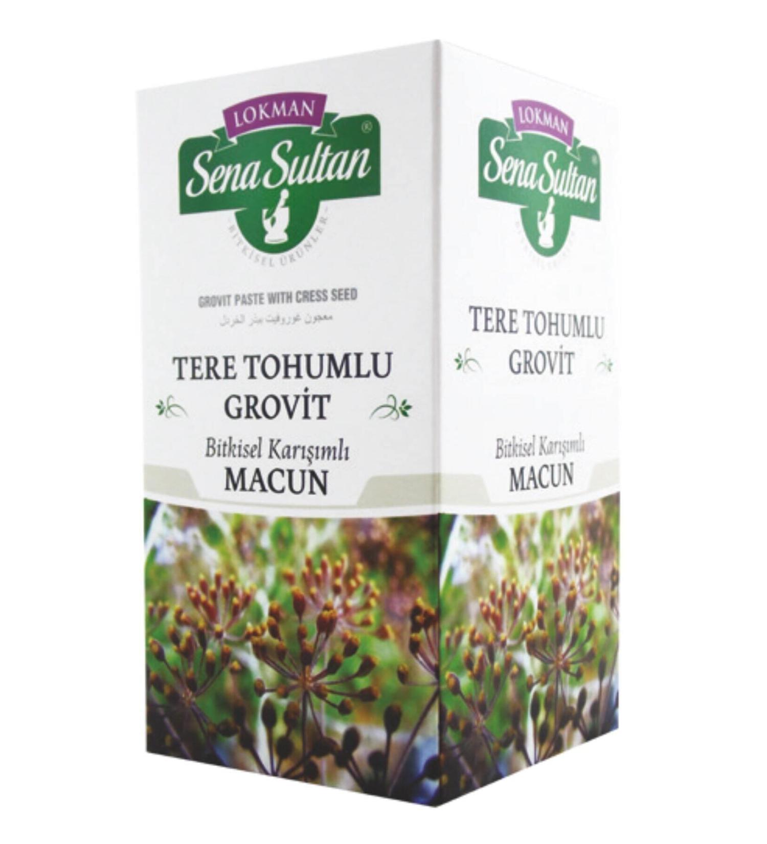 Lokman Sena Sultan Goiter Cress Seed Grovit Paste 420 gr