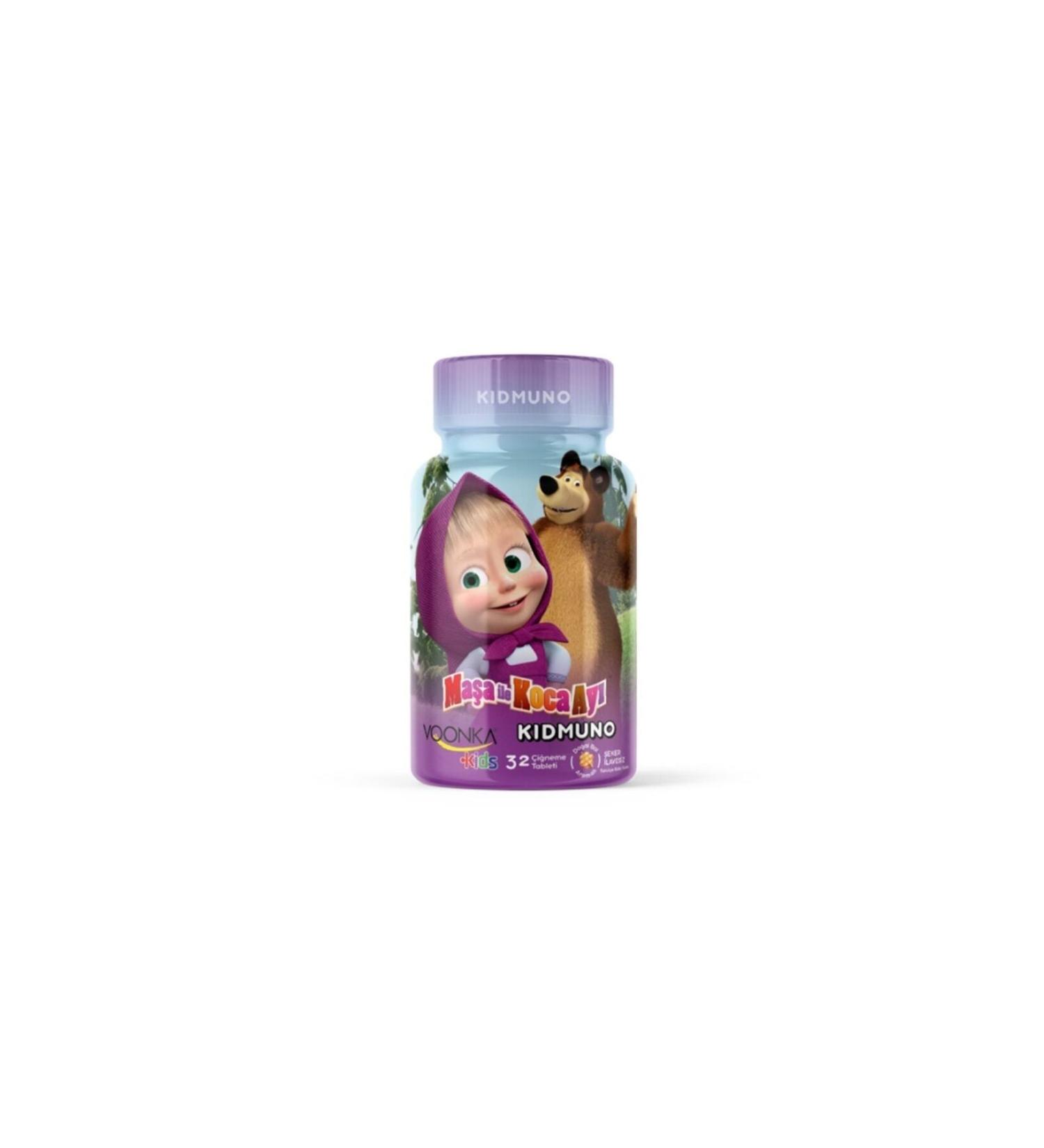 vonka Voonka Kids Masha and the Bear Kidmuno 32 Tablets