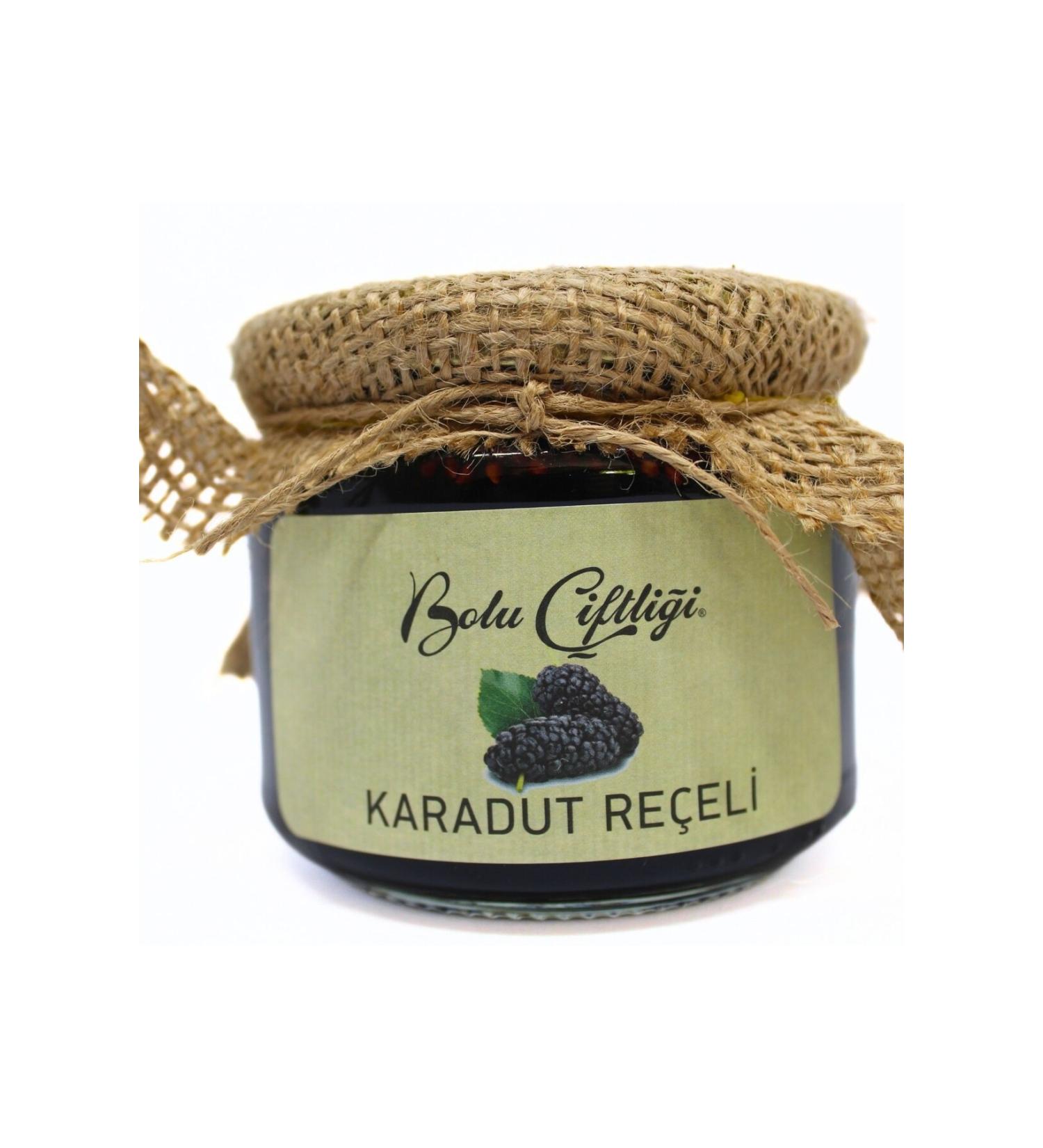 NAT NUT Black Mulberry Jam 330 gr Glass Jar