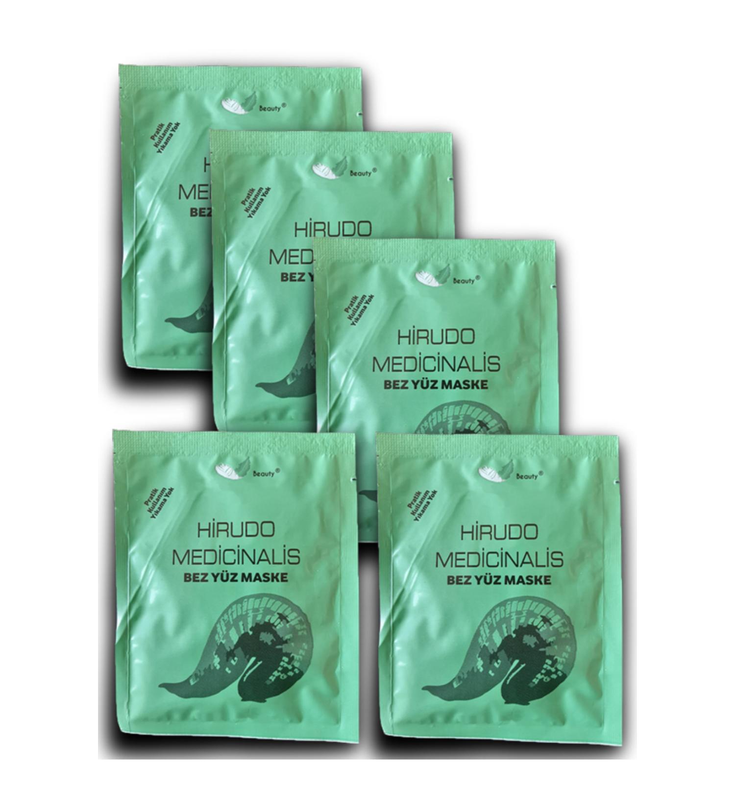 ARMONIKONYA 5 Pieces Soothing Skin Care After Skin Cleansing Relaxing Mask Containing Hirudo DNA 5 pieces