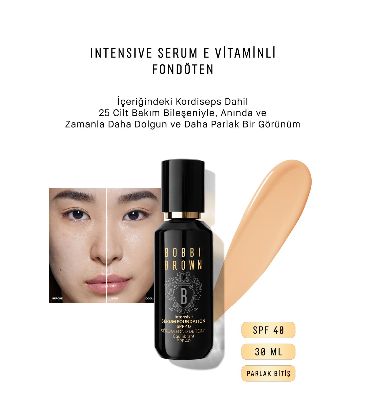 Bobbi Brown Intensive Serum Vitamin E Foundation Spf 40 Shiny Finish 30 ml - Cool Sand 716170229287 - Buy Online on GoSupps.com