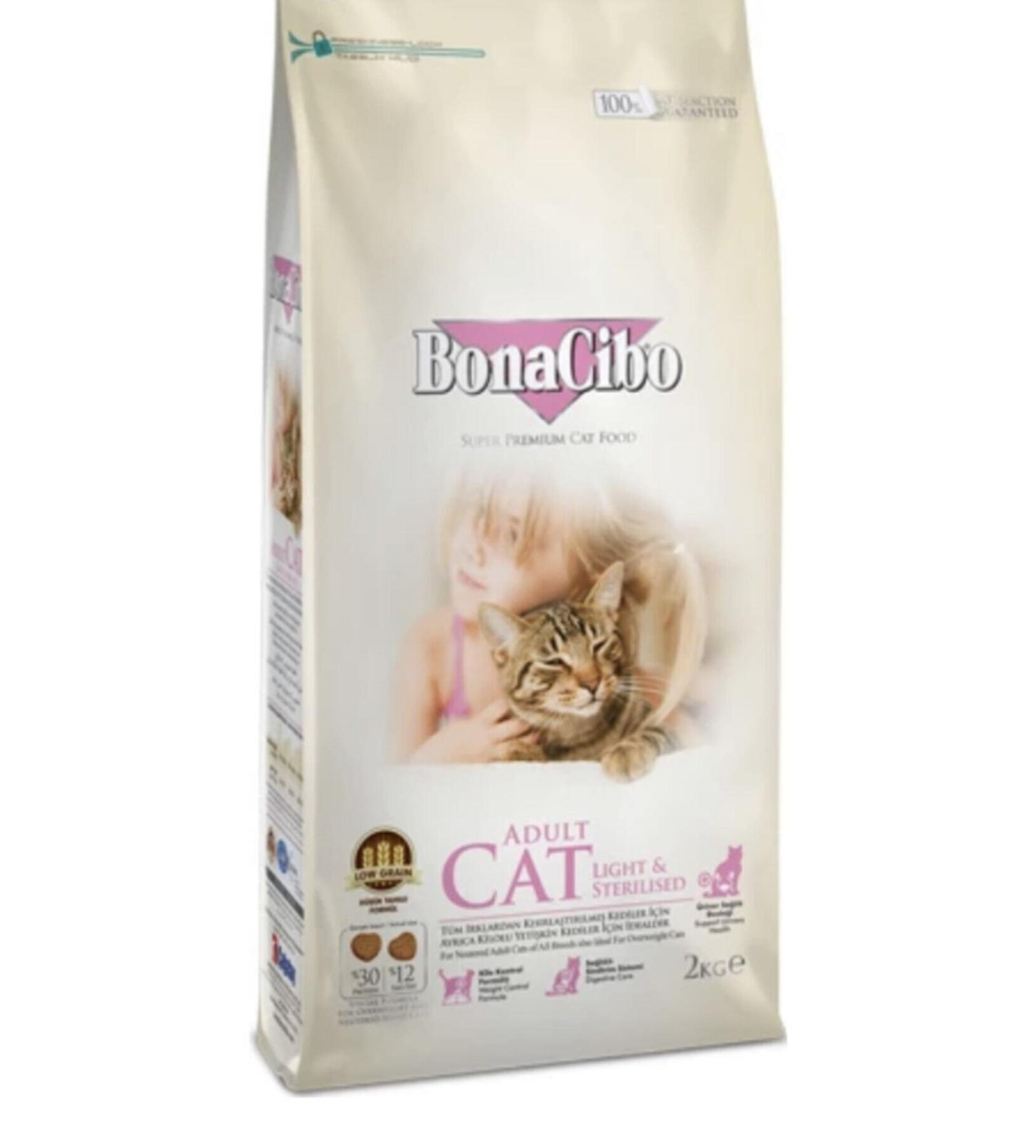 BonaCibo Light Sterilized Cat Food 2 Kg