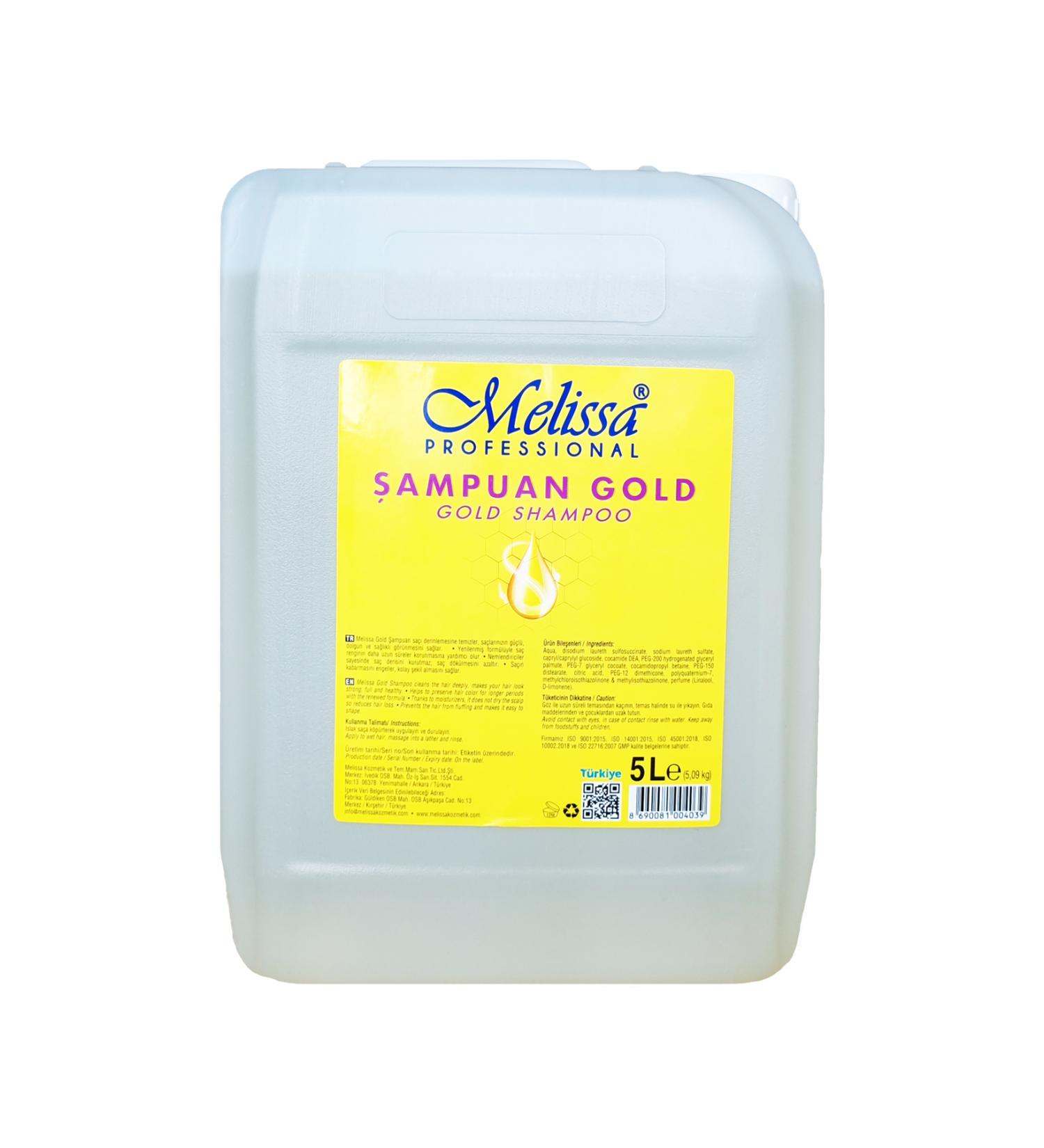 Melissa Shampoo Gold No Salt or Dye Added 5 L * 4 Pack