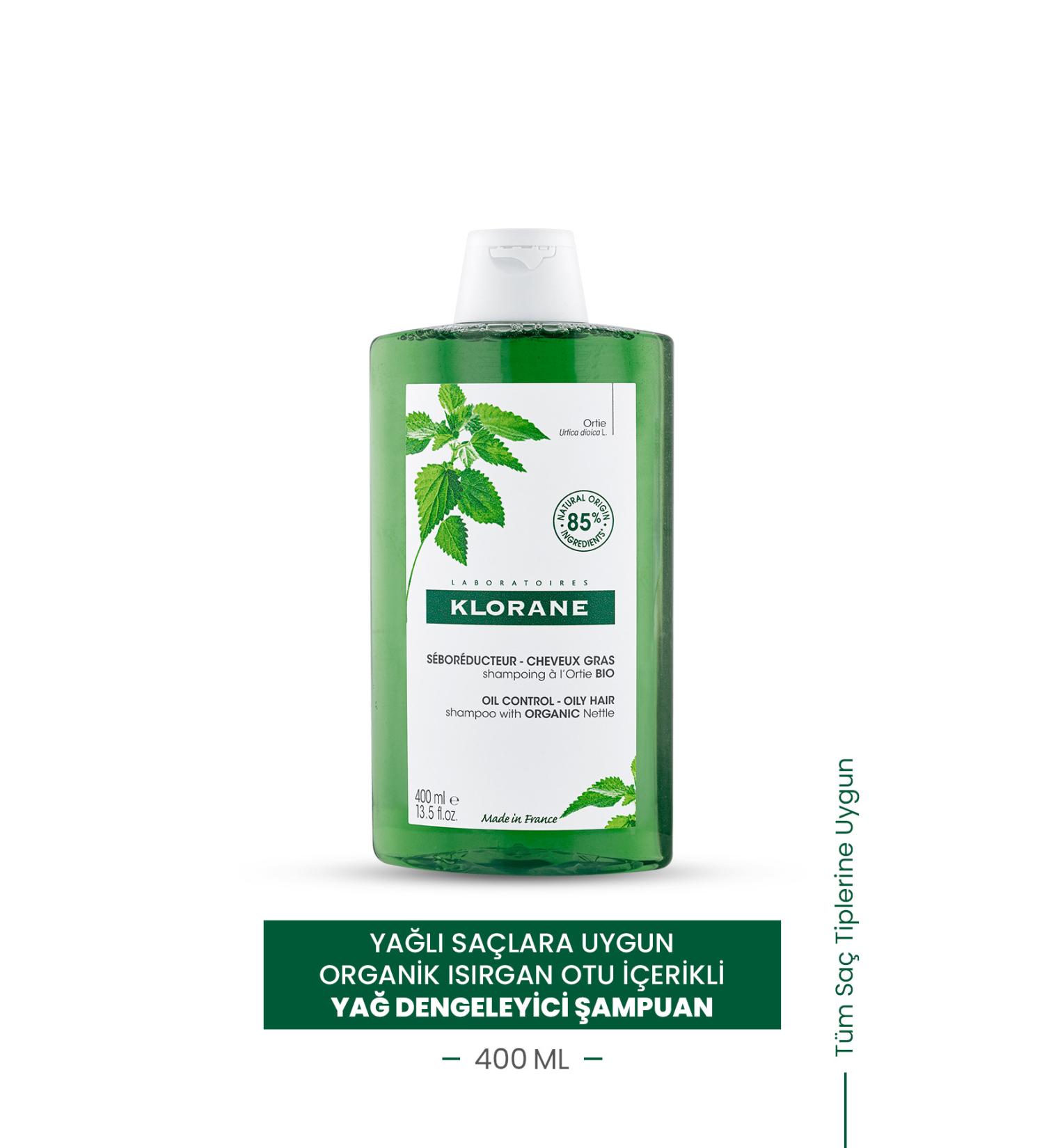 Klorane Nettle Oil Balancing Shampoo 400 Ml - Buy Online on GoSupps.com
