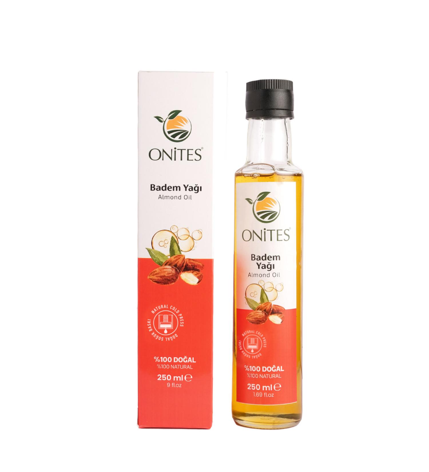 Onites Nature Almond Oil-250 ml Body Massage and Skin Care Oil