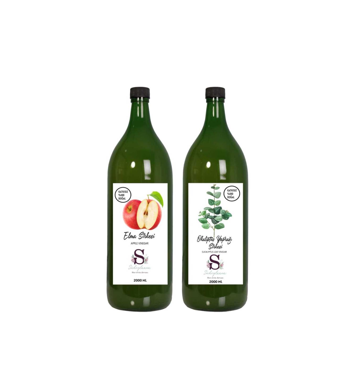 Suheylaana Natural Apple Cider Vinegar 2000 Ml - Natural Eucalyptus Leaf Vinegar 2000 Ml