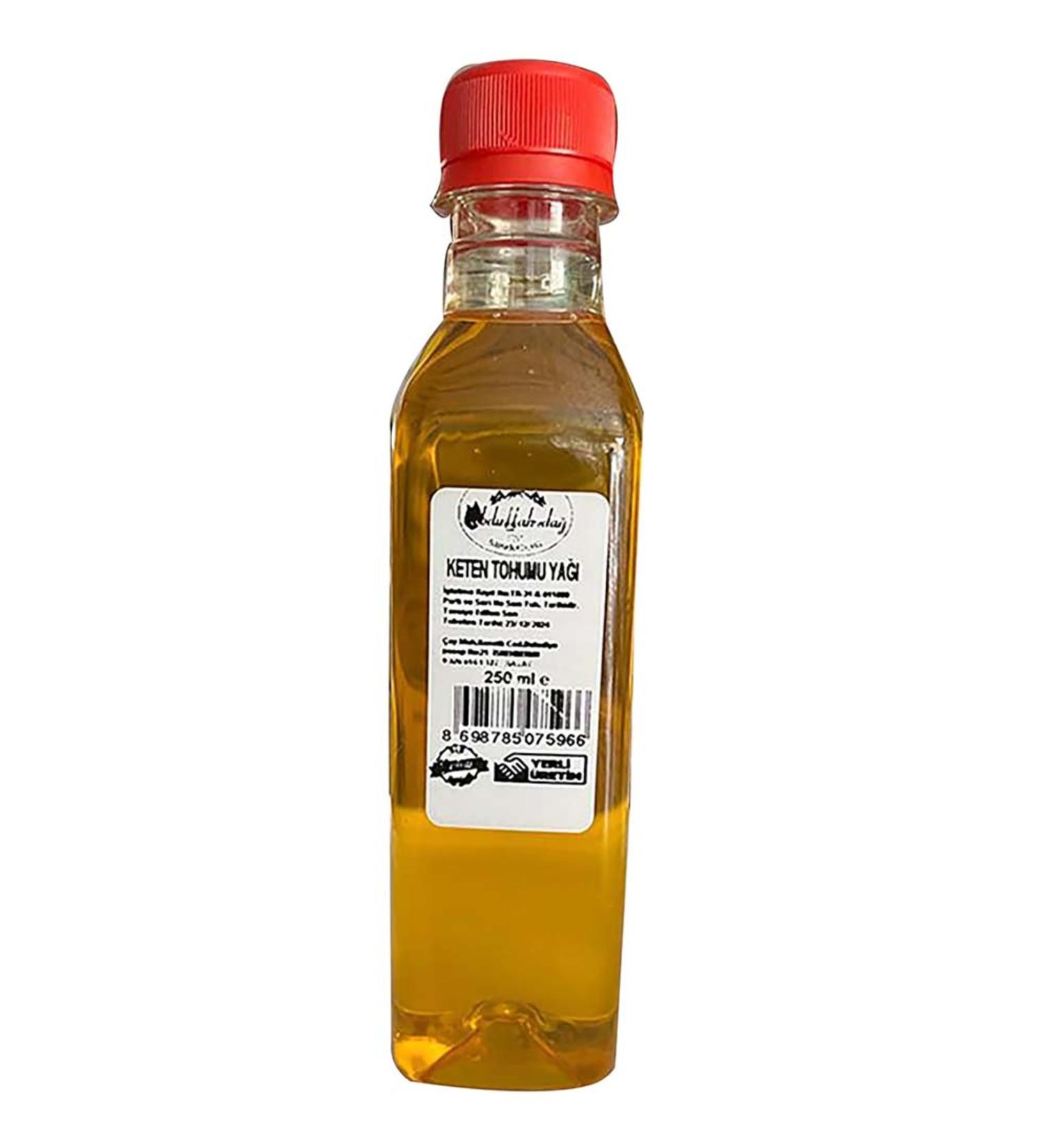 Hac o lu Spice Hatay Local Cold Pressed Flaxseed Oil 250 ml Bottle