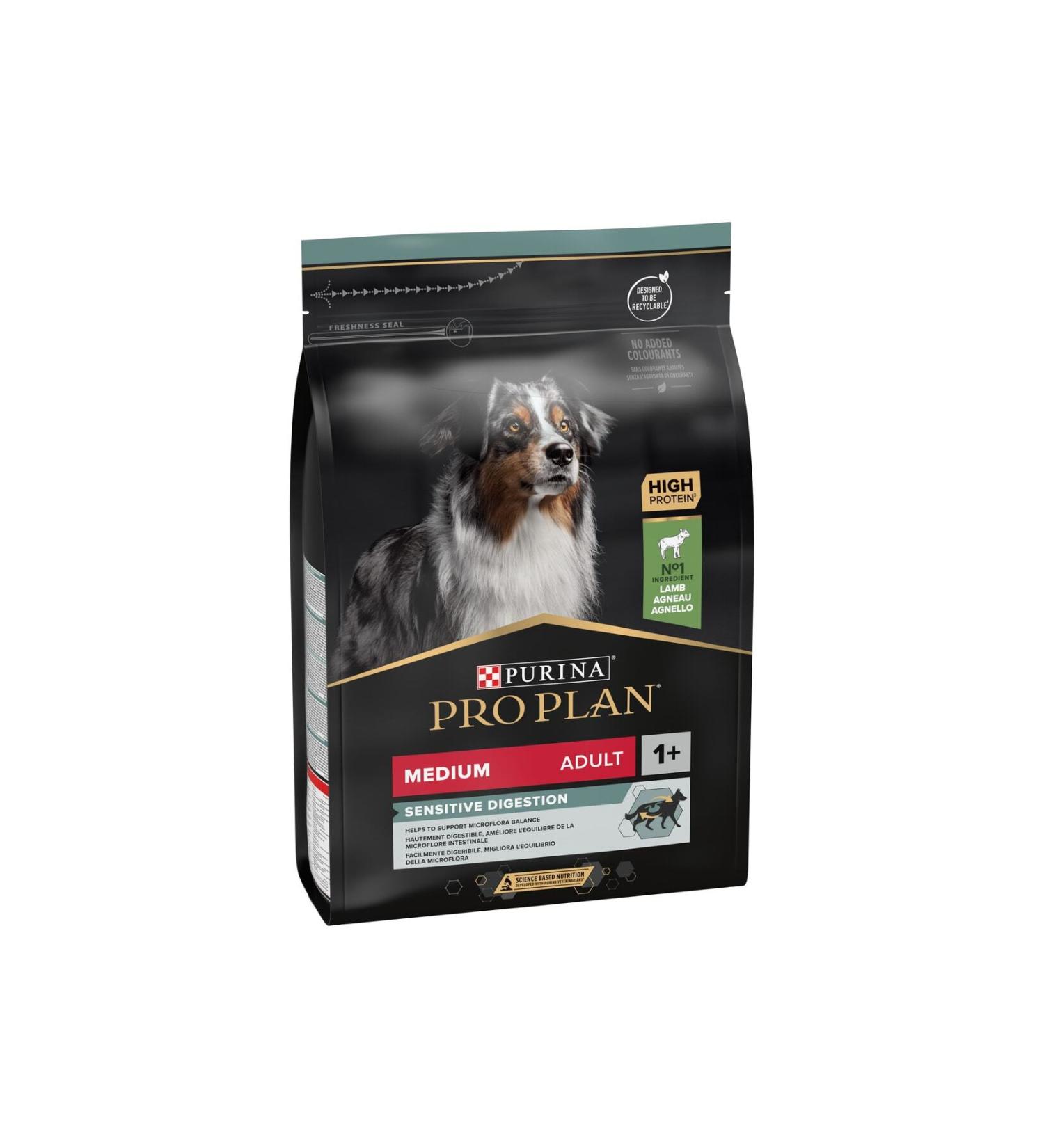 Purina Dog Food Medium Breed Adult Dog Food Lamb Meat 3 kg - Buy Online on GoSupps.com