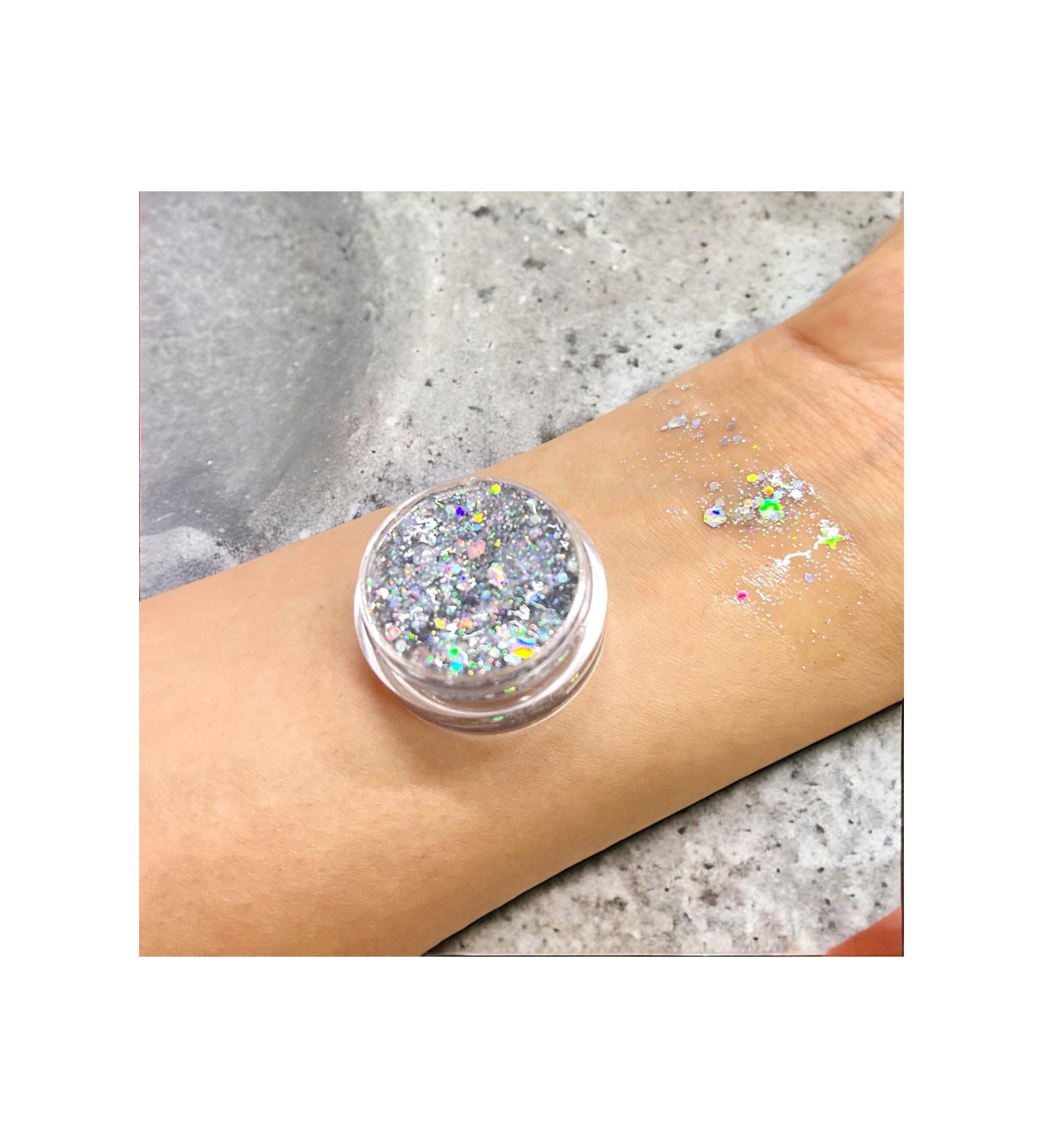 ZEYNABEAUTY Glitter Eyeshadow Gel Eyeshadow Silver