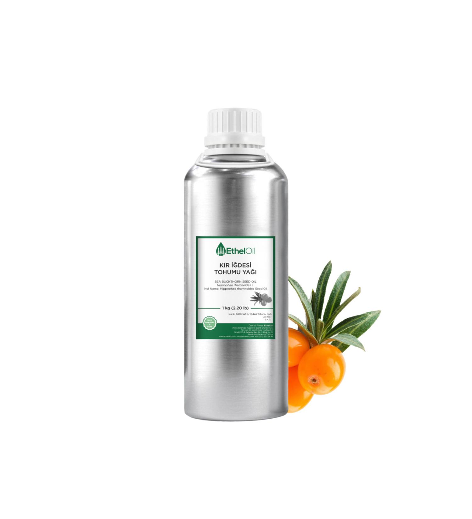 Etheloil Sea Buckthorn Seed Oil - - 1 Kg - 0 Pure and Natural Fixed Oil - Manufacturer