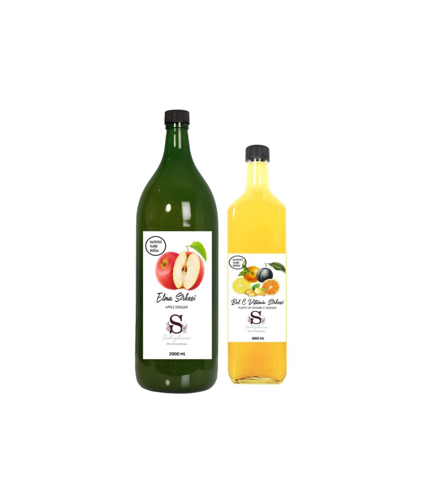 Suheylaana Natural Apple Cider Vinegar 2000 Ml - Natural Vitamin C Vinegar 1000 Ml
