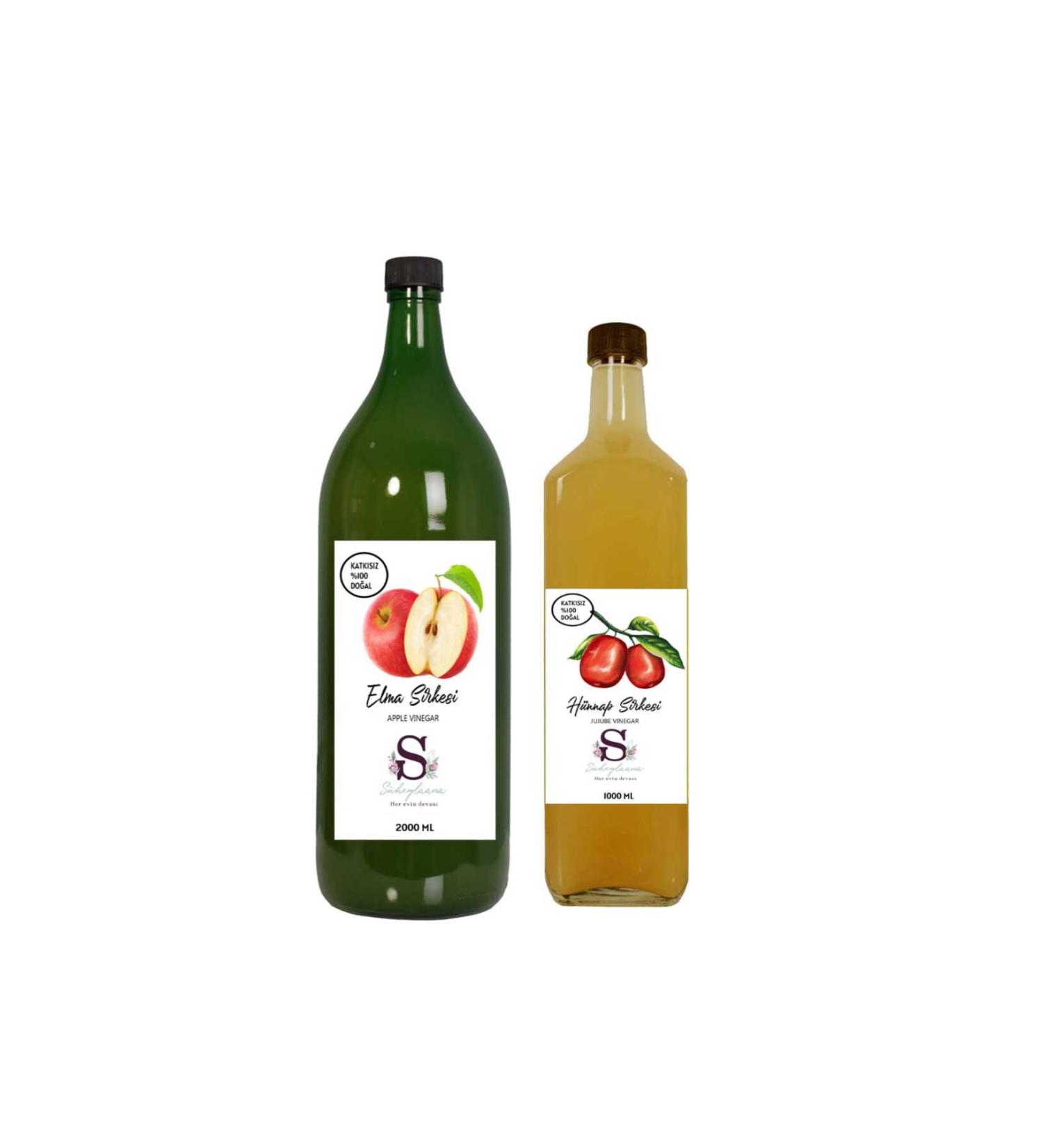 Suheylaana Natural Apple Vinegar 2000 Ml - Natural Jujube Vinegar 1000 Ml