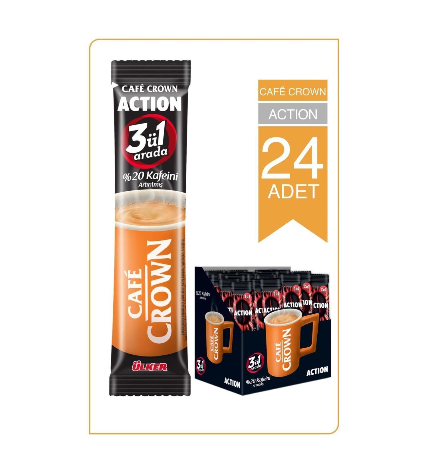 Ulker Cafe Crown 3 in 1 Action 18 Gr (24 Pieces)