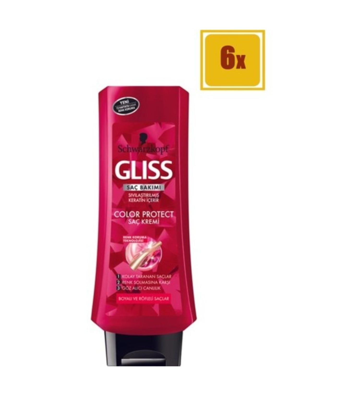 Gliss Color Protect Hair Conditioner 400 ml Set of 6