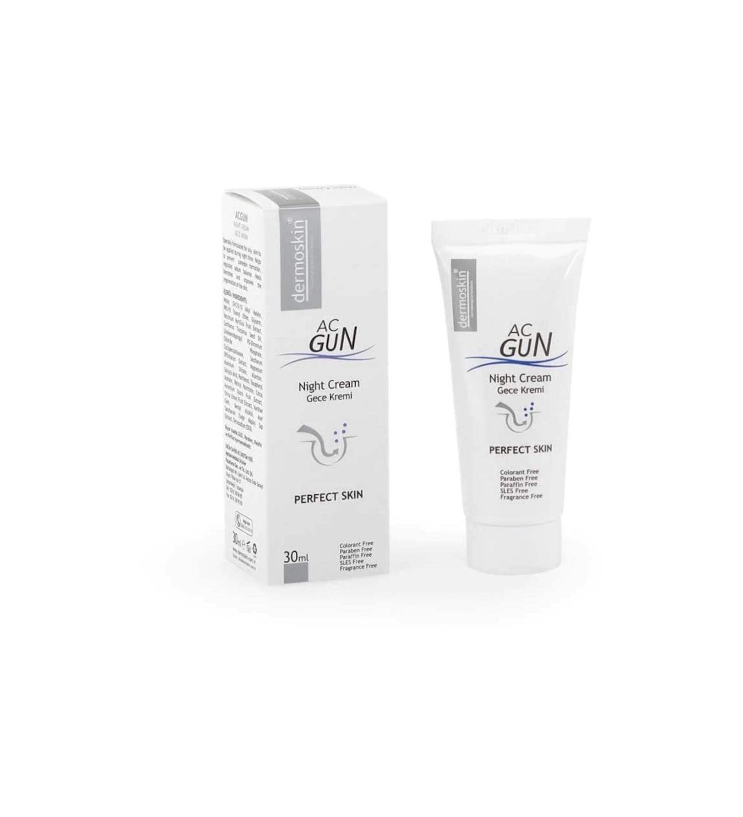 Dermoskin Acnegun Night 30 Ml Night Cream