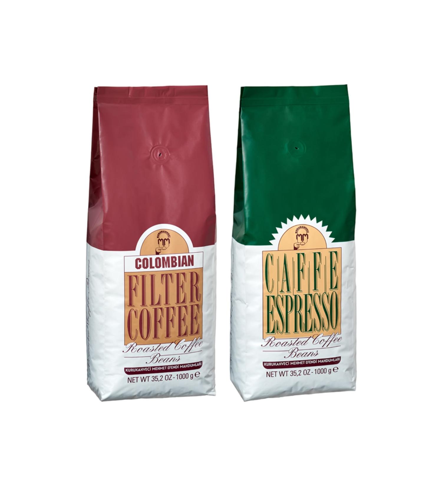 Mehmet Efendi Colombian and Caffe Espresso Filter Coffee 1000 gr