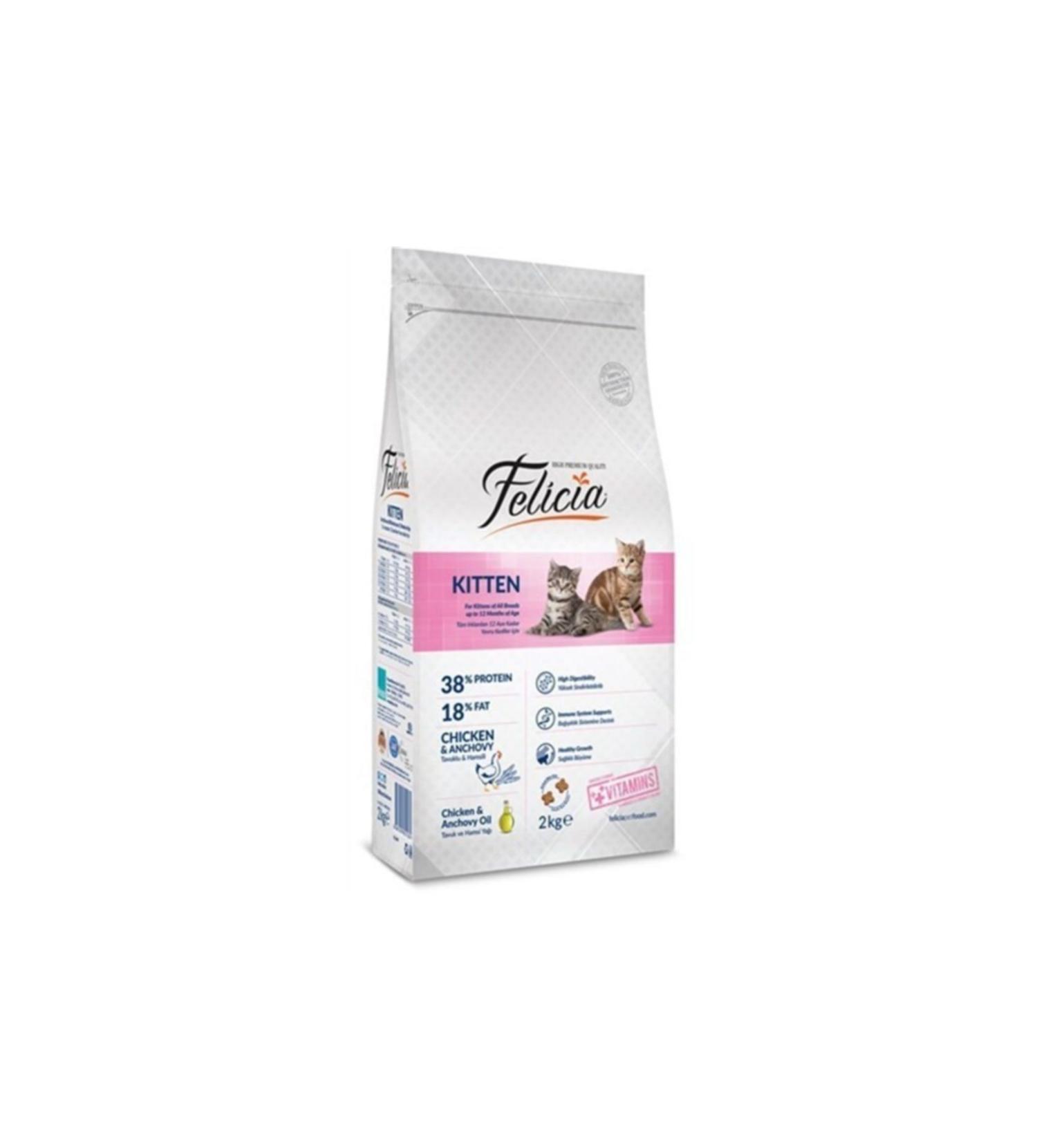 Felicia Chicken and Anchovy Kitten Food - 2 Kg