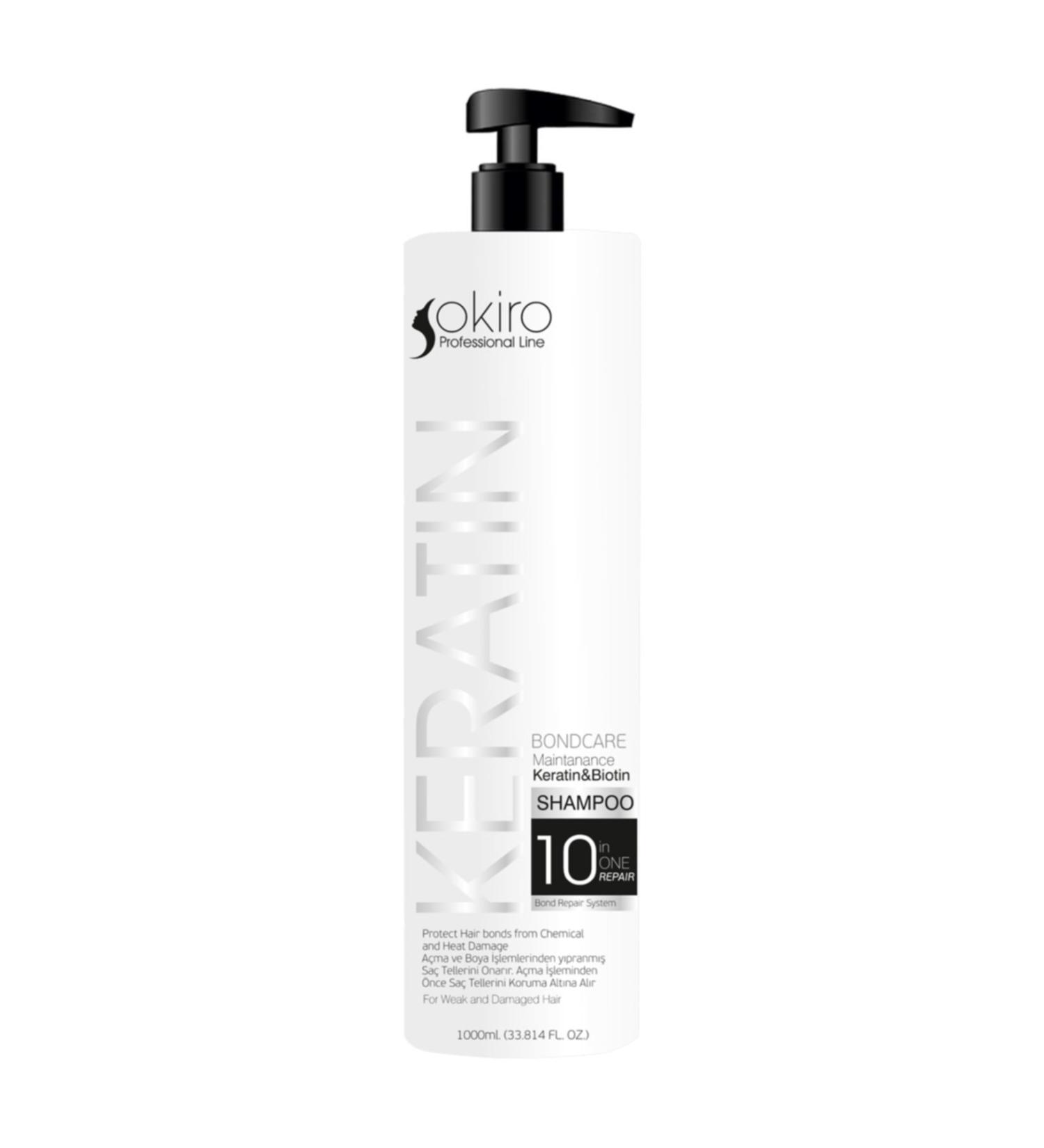 Okiro Keratin % Biotin Urgent Care Conditioner 1000 ml + Keratin Biotin Care Shampoo 1000 ml