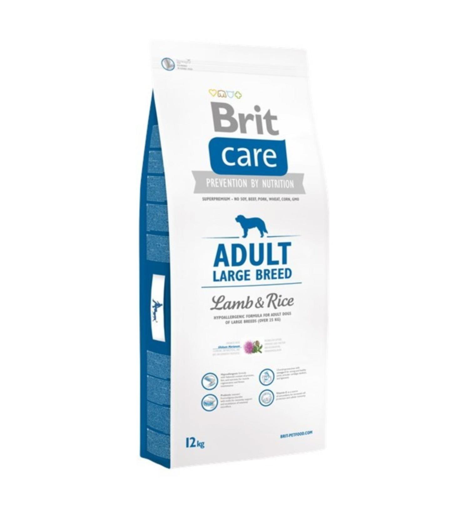 Brit Care Large Breed Adult Dog Food with Lamb Meat - 12 kg