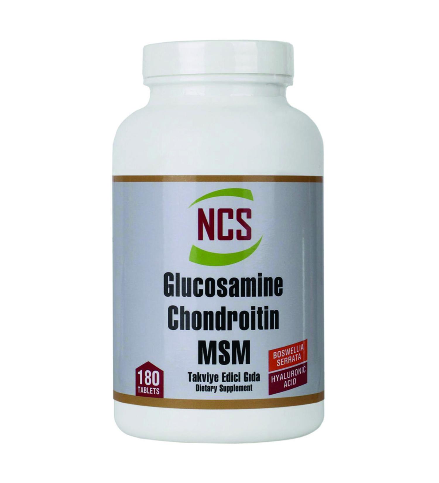 Ncs Glucosamine Chondroitin 180 Tablet Msm Hyaluronic Acid