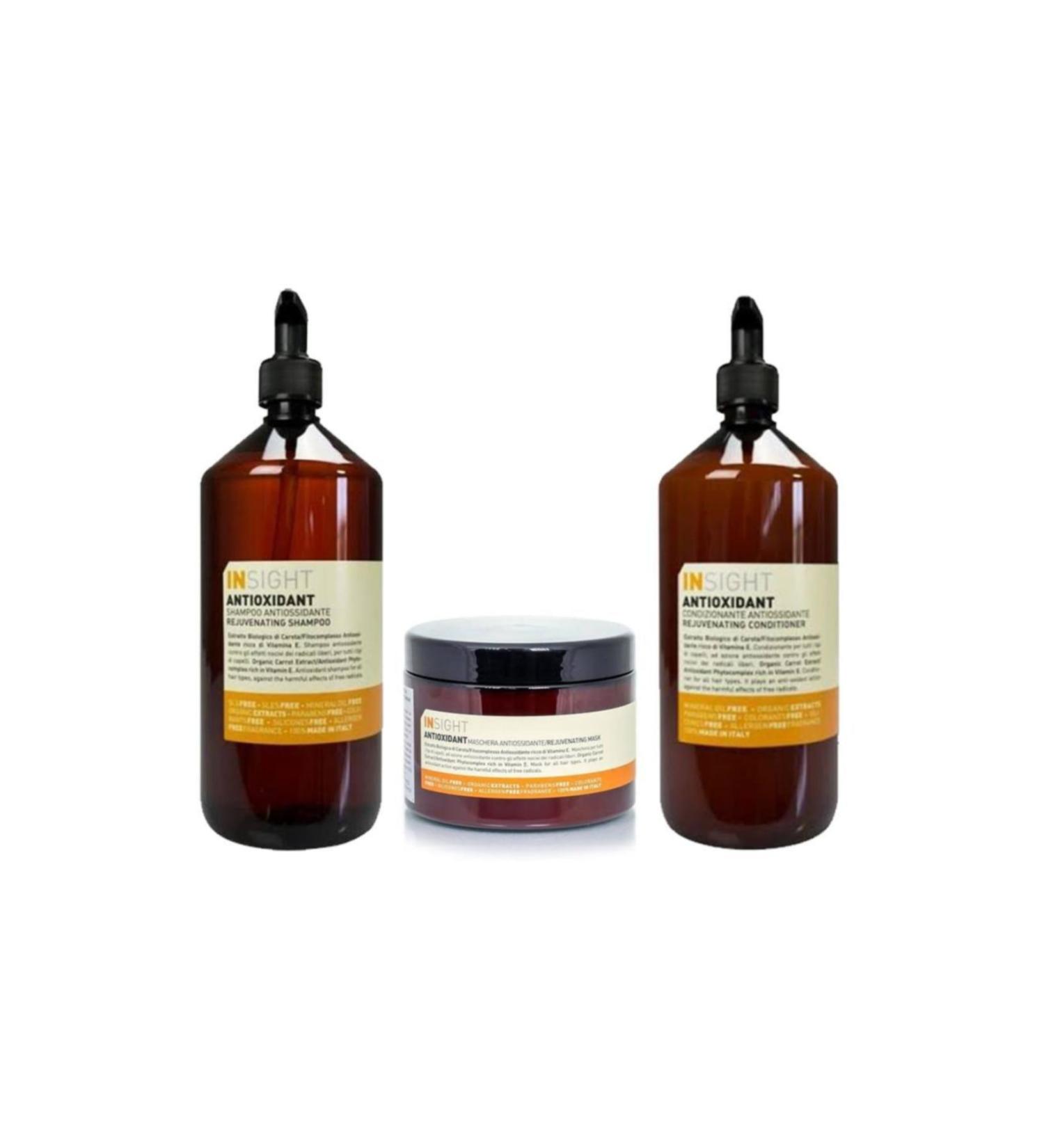 Insight Antioxidant Shampoo 900ml + Conditioner 900 + Mask 500