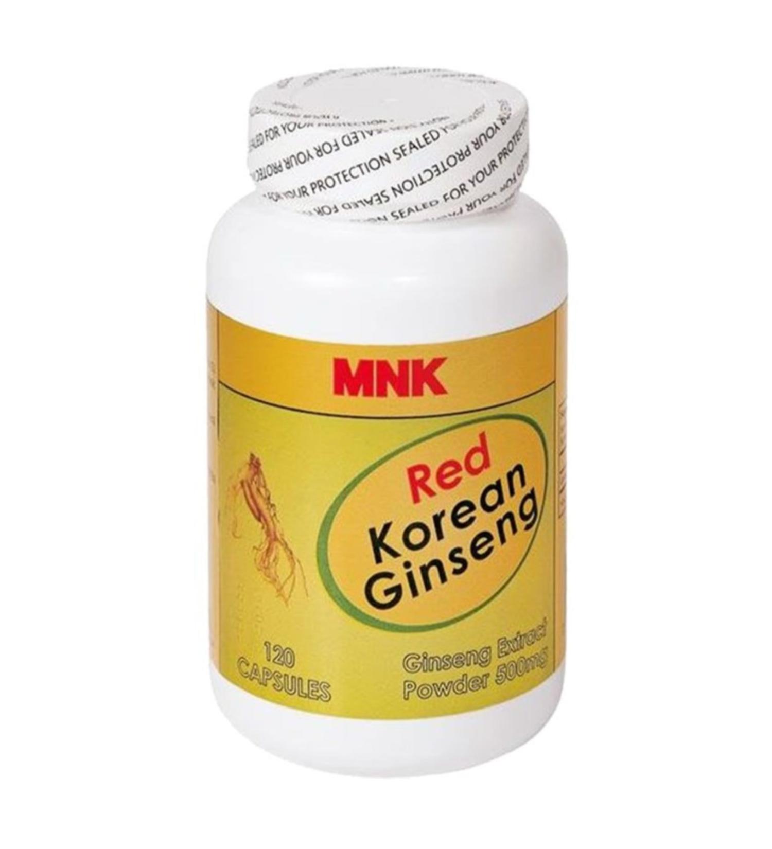 Mnk Red Korean Ginseng 120 Capsules