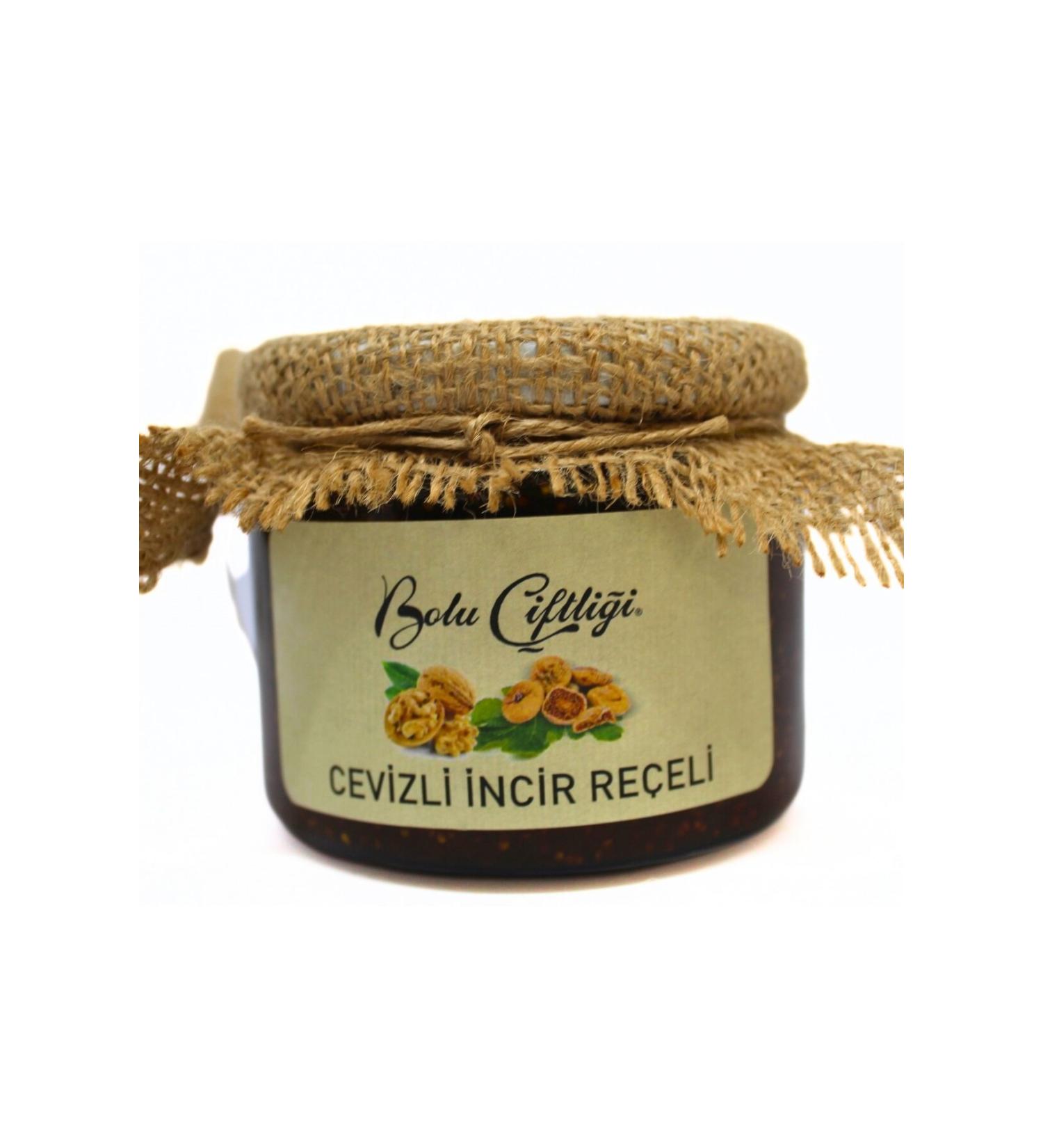 Bolu Farm Fig Jam with Walnuts 330 gr Glass Jar
