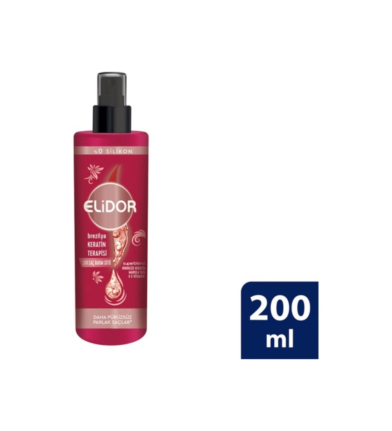 Elidor EL DOR LIQUID HAIR CARE MILK 200 ML KERATIN MARULA - Buy Online on GoSupps.com