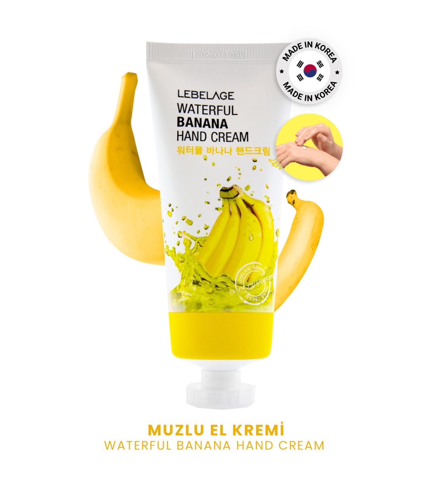 LEBELAGE Moisturizing Hand Cream Lebelage Waterful Banana Hand Cream 100 ml Large Size - Buy Online on GoSupps.com