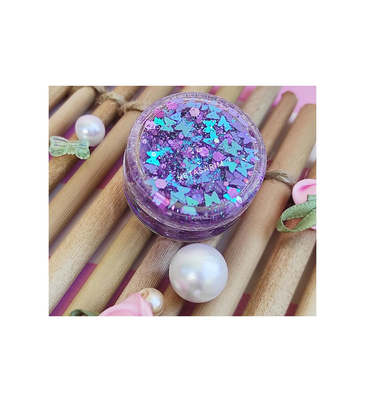 hbtasarim Glitter gel eyeshadow creamy face and body glitter butterfly - Buy Online on GoSupps.com