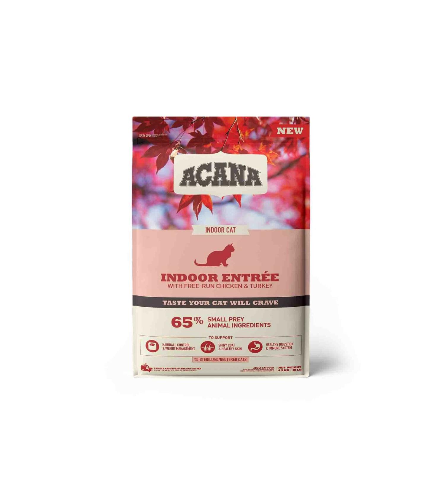 Alisopping ACANA Indoor Entree Sterilized Adult Cat Food 4.5kg