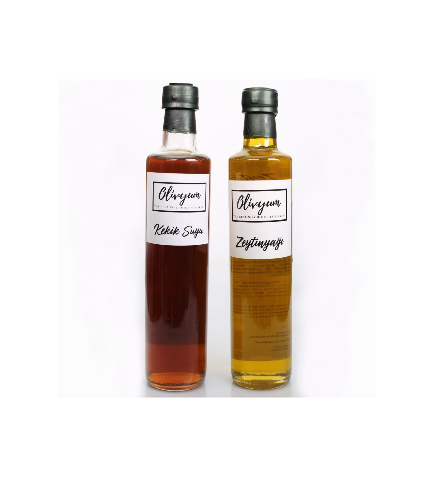 olivyum OLIVE OIL AND THYME JUICE 2 GLASS BOTTLE VILLAGE NATURAL PRODUCT - Buy Online on GoSupps.com