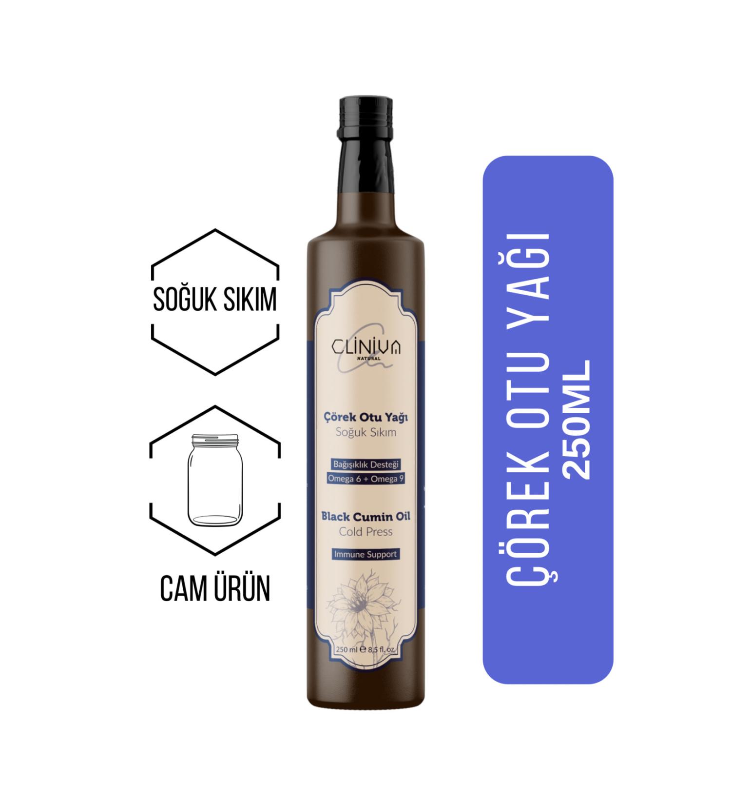 cliniva Black Cumin Oil 0 Natural Cold Pressed 250ML - Buy Online on GoSupps.com