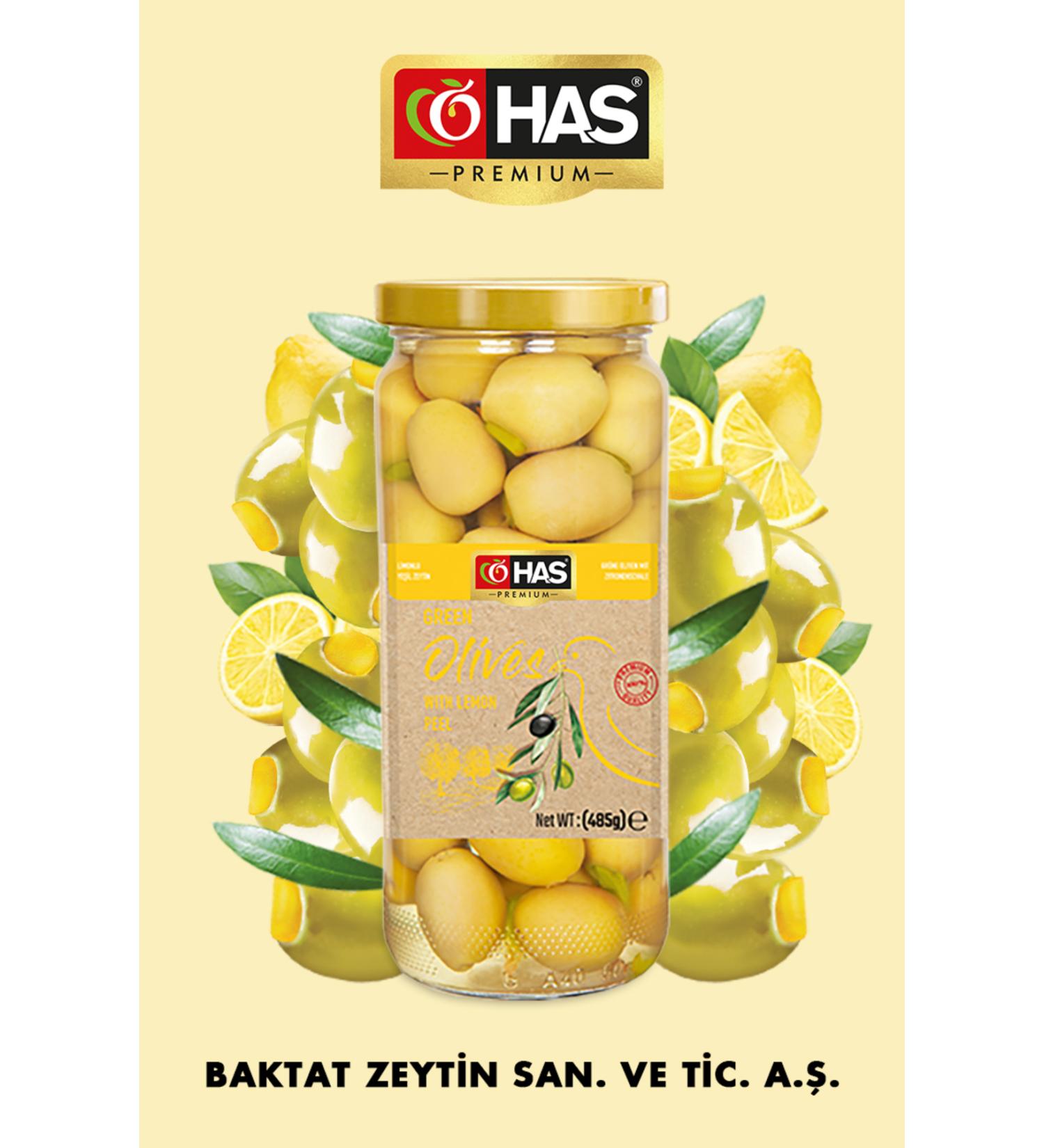 Has Premium Lemon Stuffed Green Olives 500cc