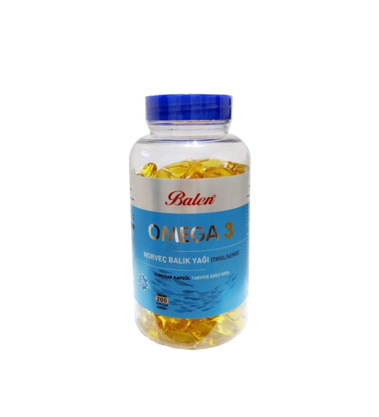 Balen Omega 3 Norwegian Fish Oil Omega3 Fish Oil 1380 mg X 200 Capsules