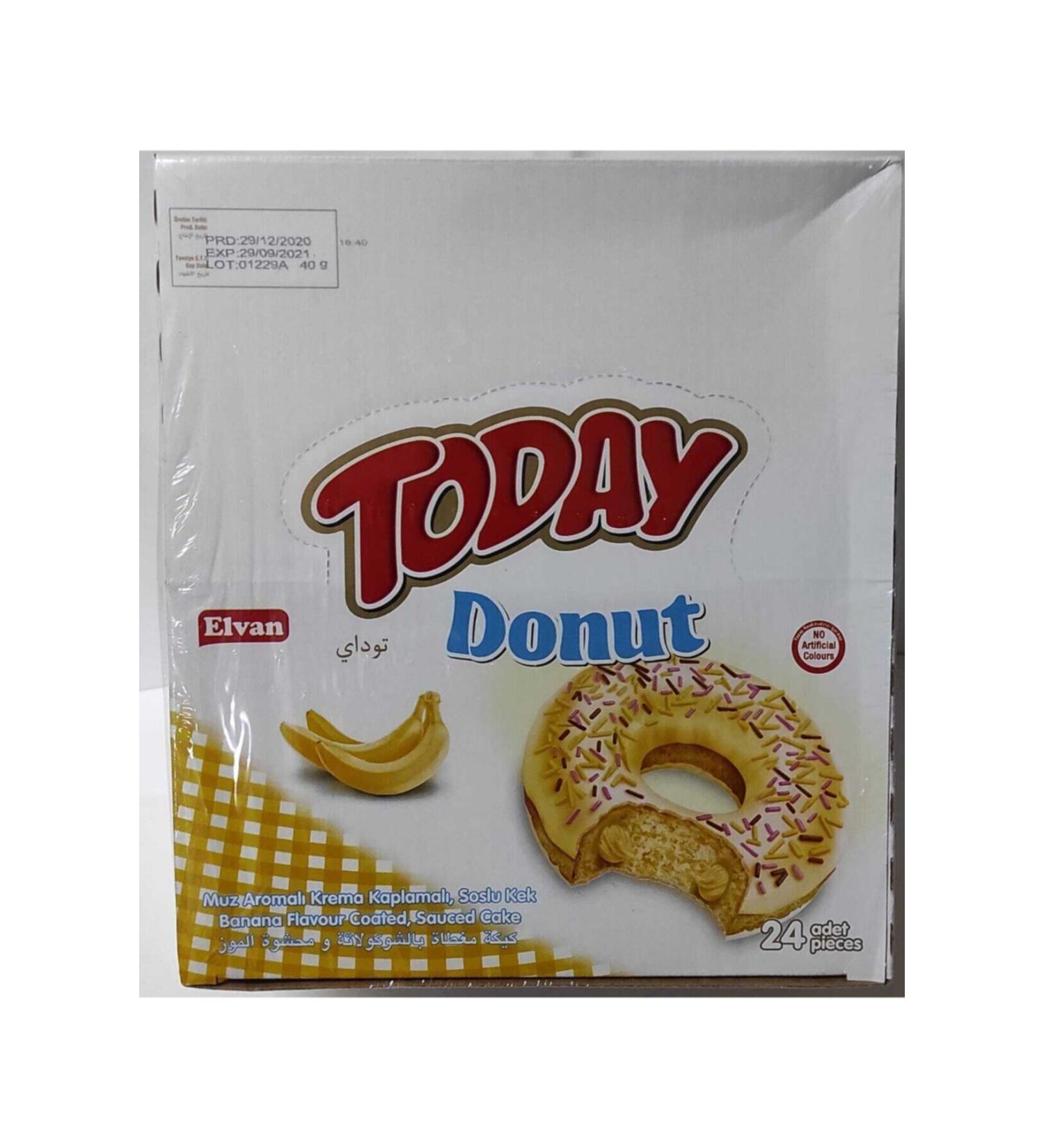 Today Donut Banana Cake 40 gr 24 pieces