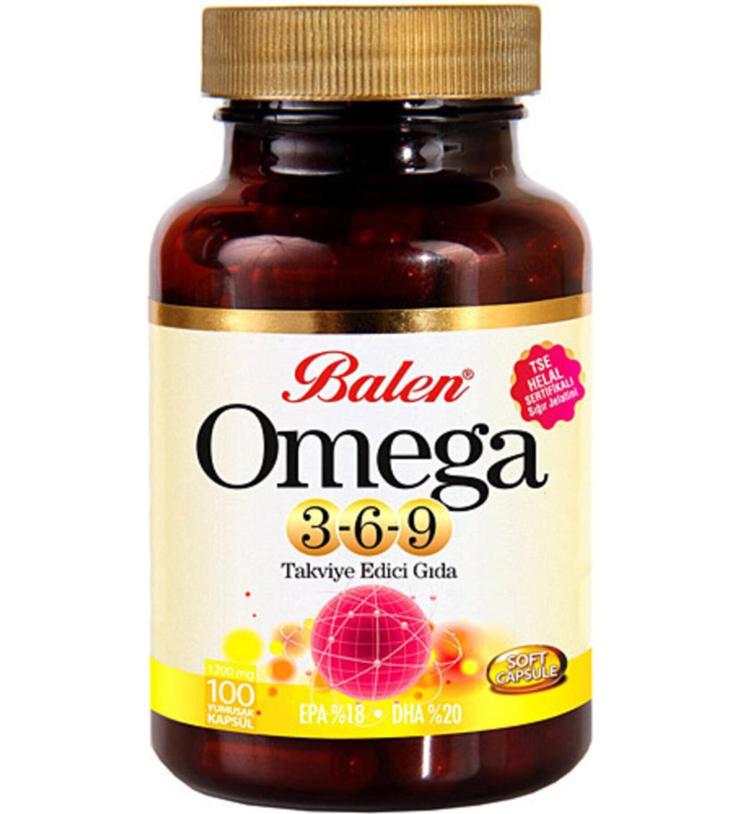 Balen Omega-3-6-9 Fatty Acids 1585 Mg 100 Capsules