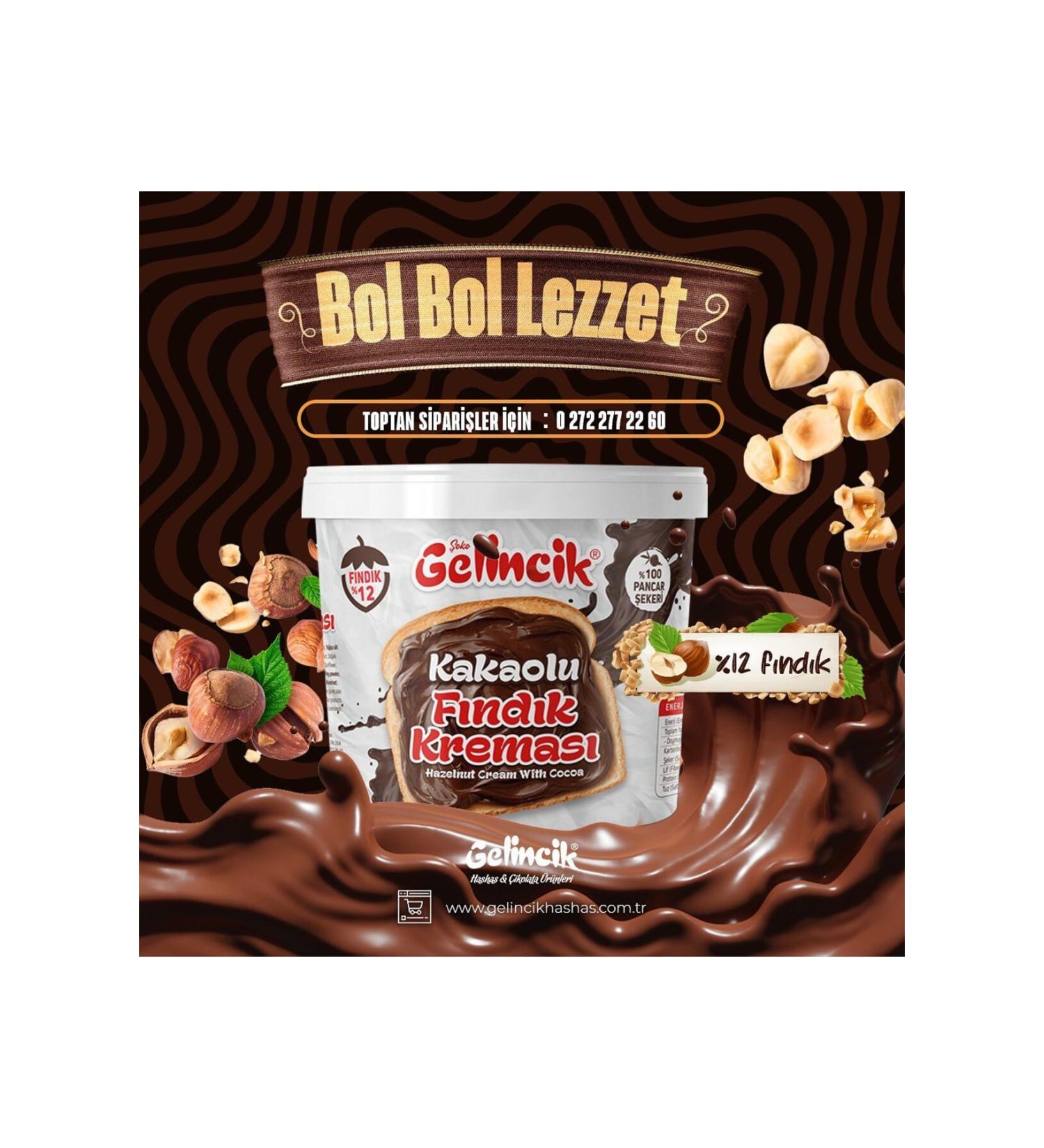 Gelincik Breakfast Spreadable Natural Additive-Free 10kg Special Production Cocoa Hazelnut Cream - Buy Online on GoSupps.com